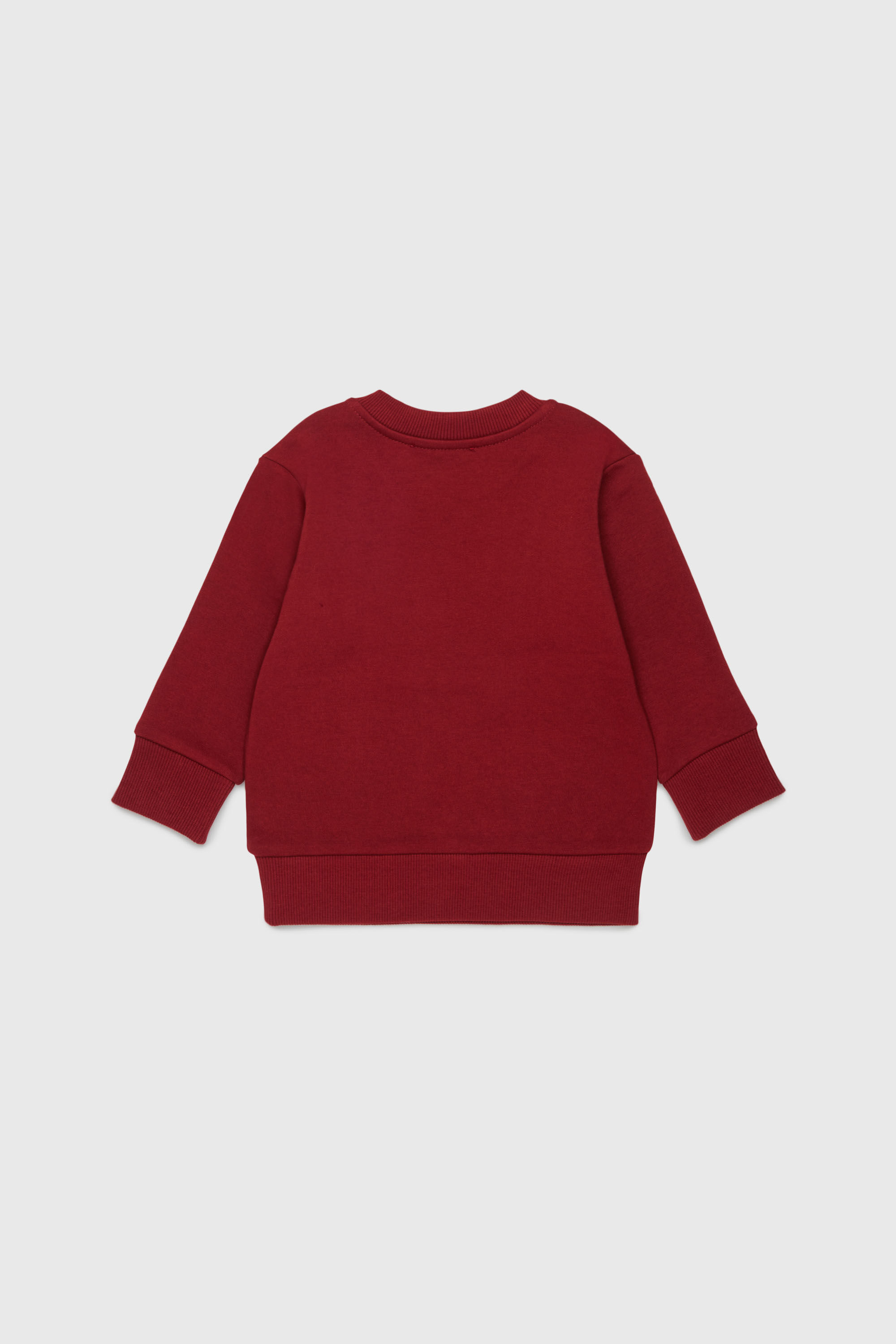 Diesel - SLODIMB, Sudadera de algod&oacute;n con estampado Diesel Industry Hombre in Rojo - 2