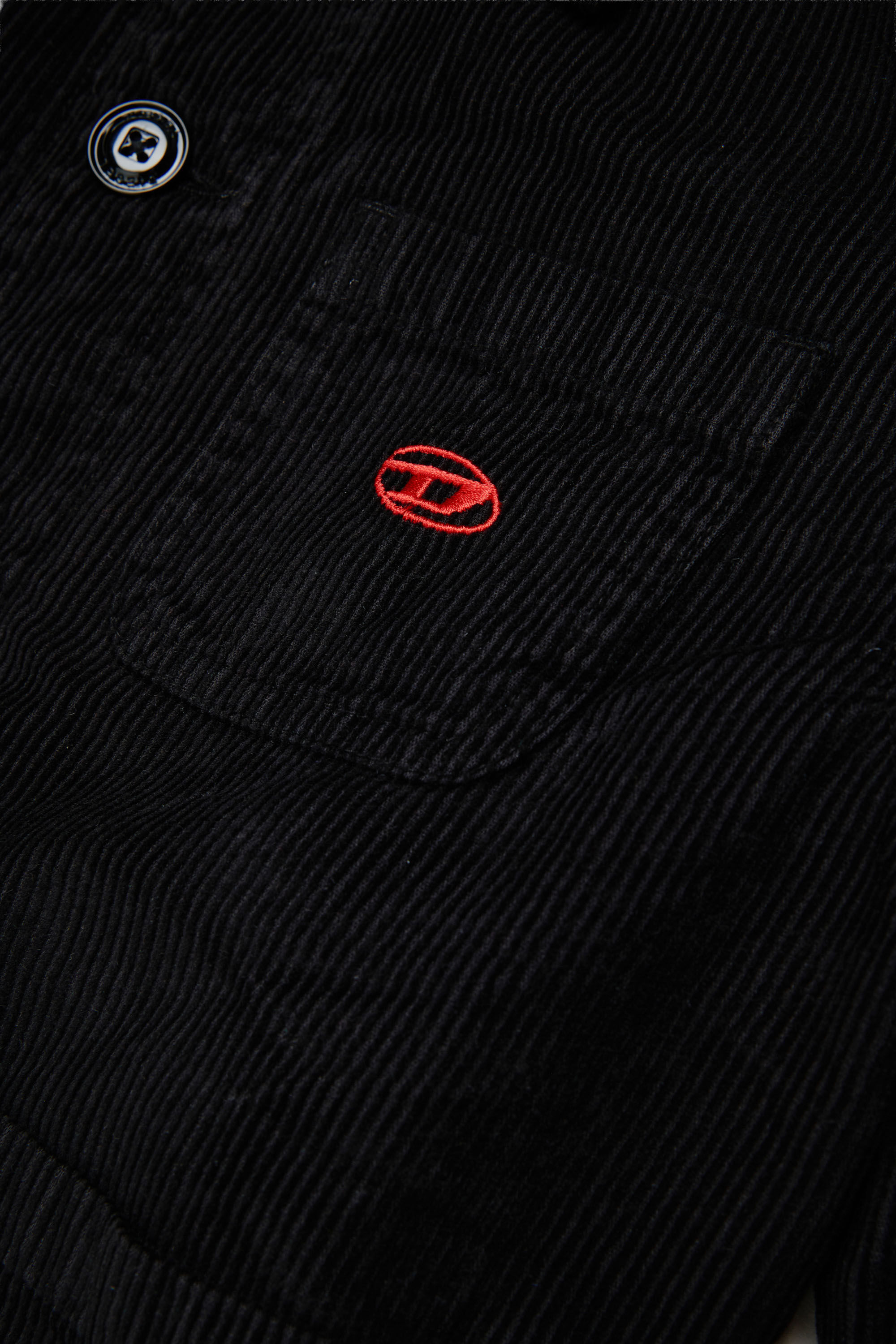 Diesel - JMILL, Sobrecamisa de pana Hombre in Negro - 4