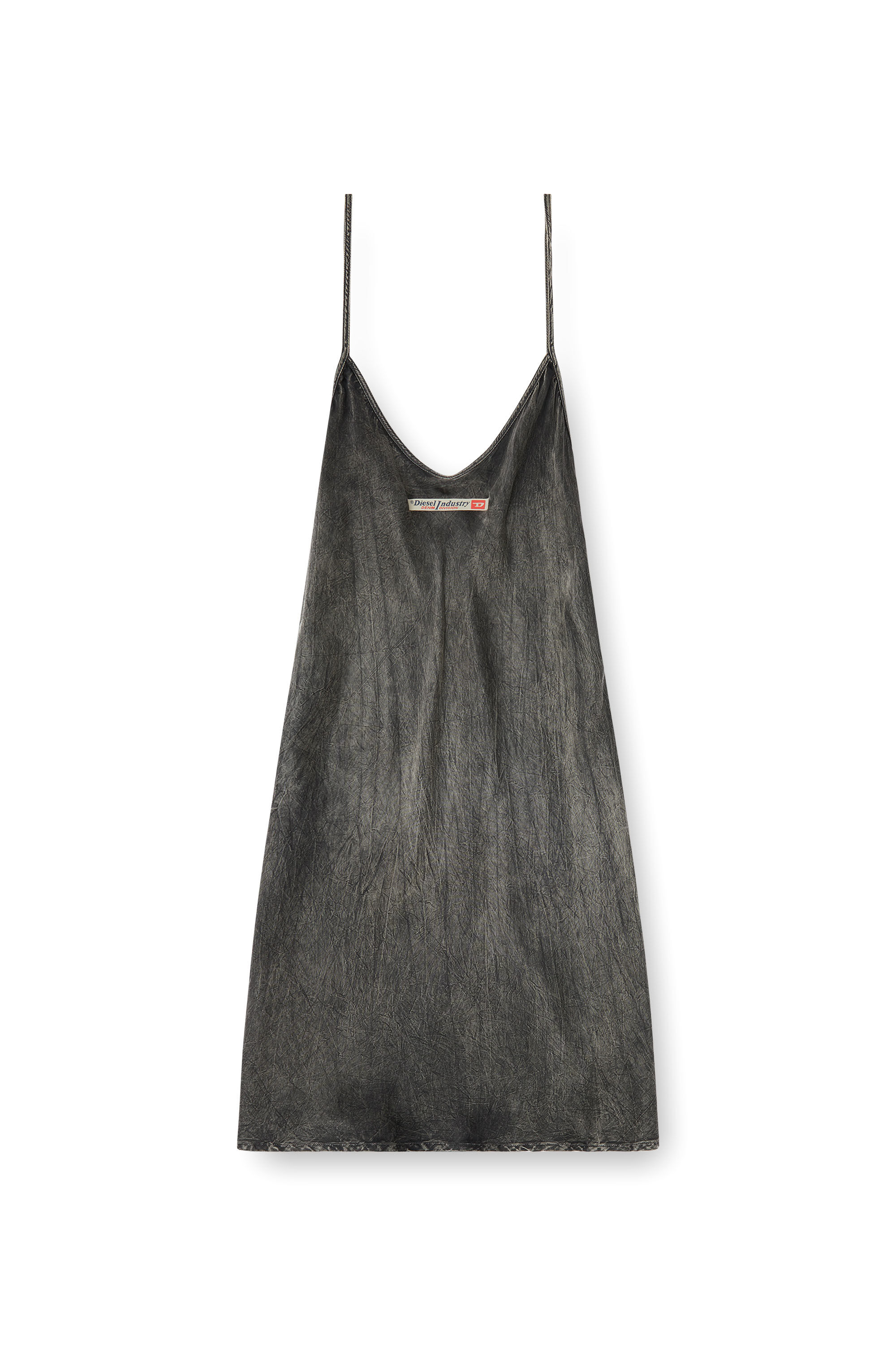 Diesel - CASSIDY-DNM, Vestido lencero de viscosa con tirantes finos Mujer in ToBeDefined - 2