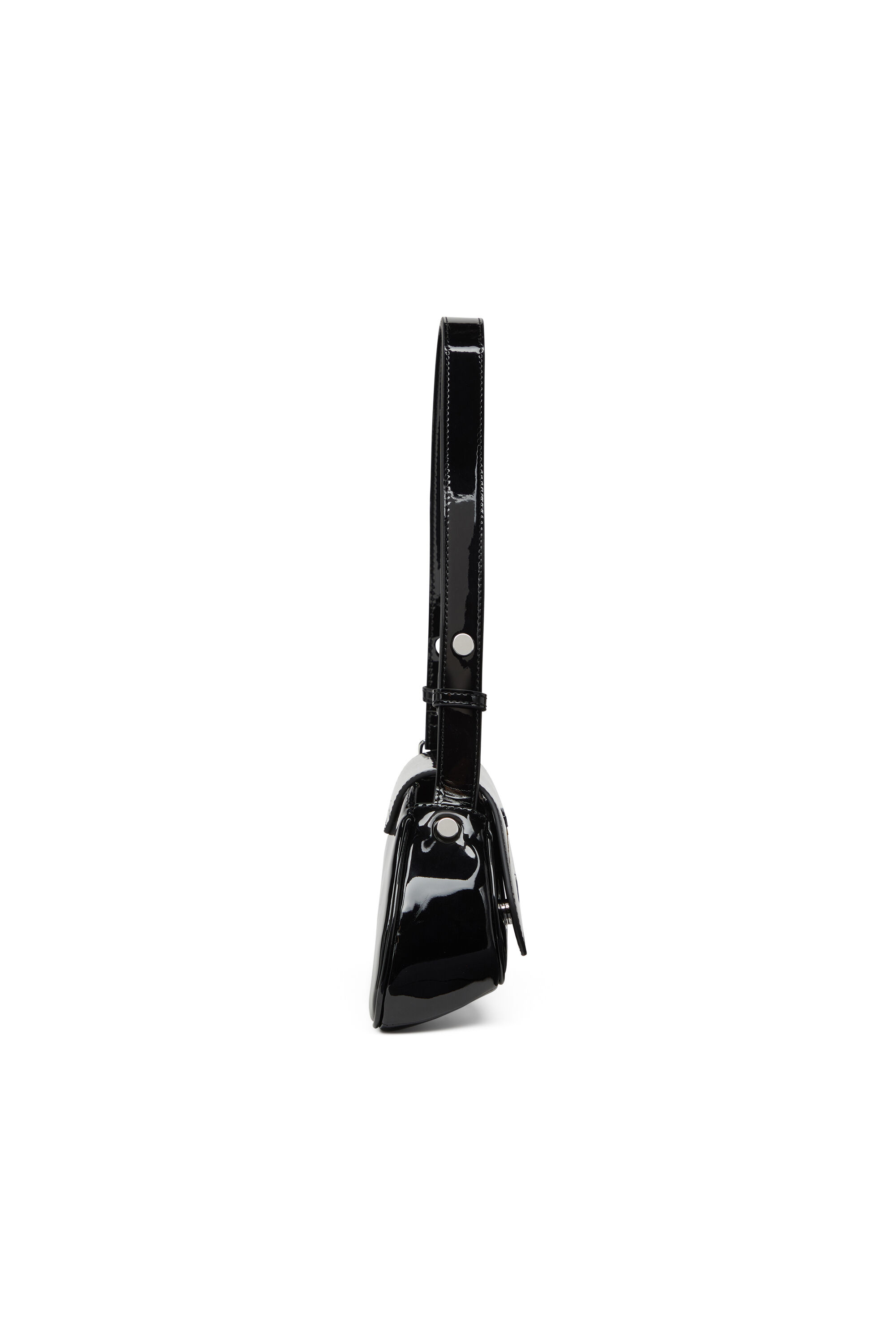 Diesel - PLAY CROSSBODY, Play-Bandolera de poliuretano brillante Mujer in Negro - 4