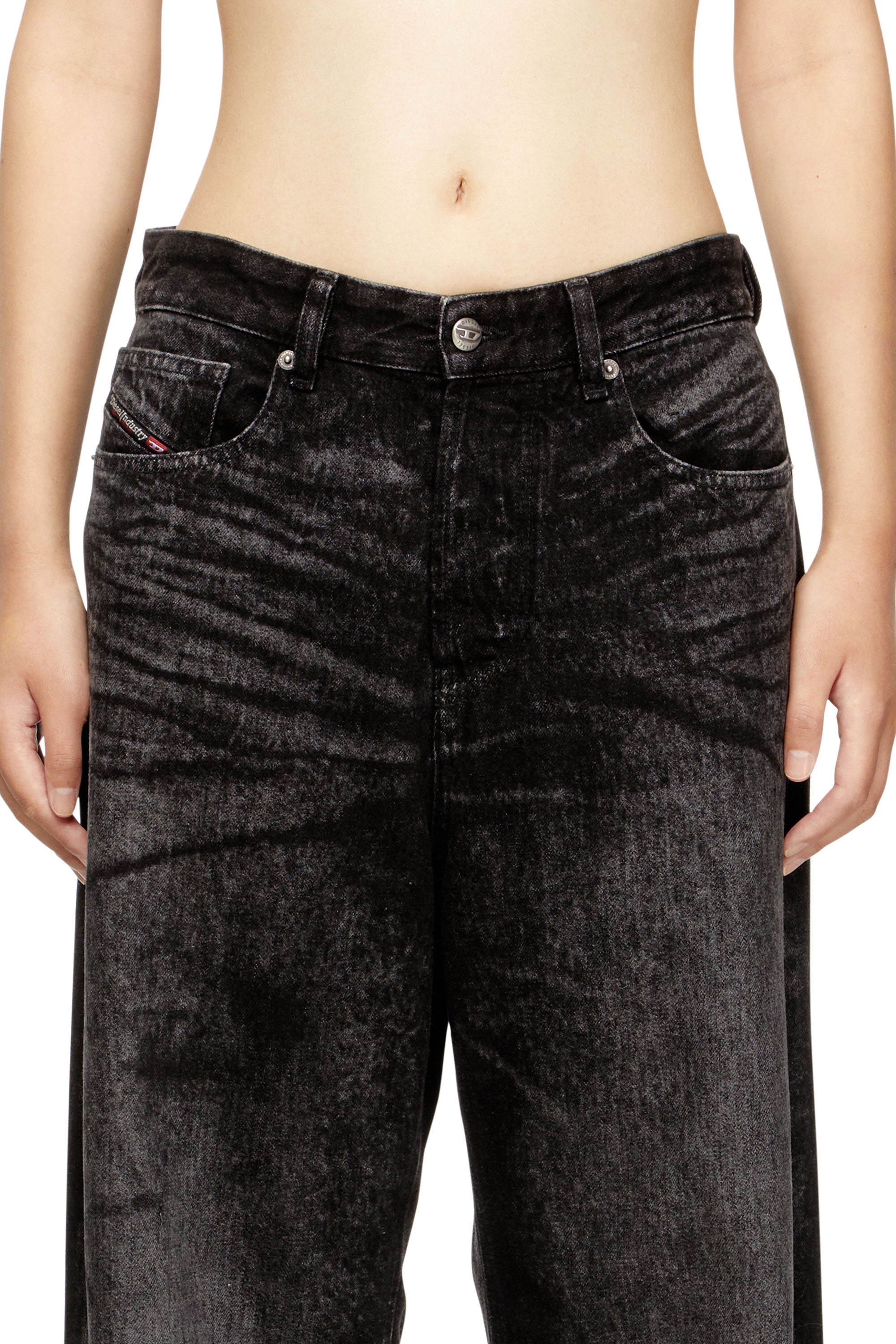 Diesel - Relaxed Jeans 1996 D-Sire 007DB Mujer, Negro/Gris oscuro - 5