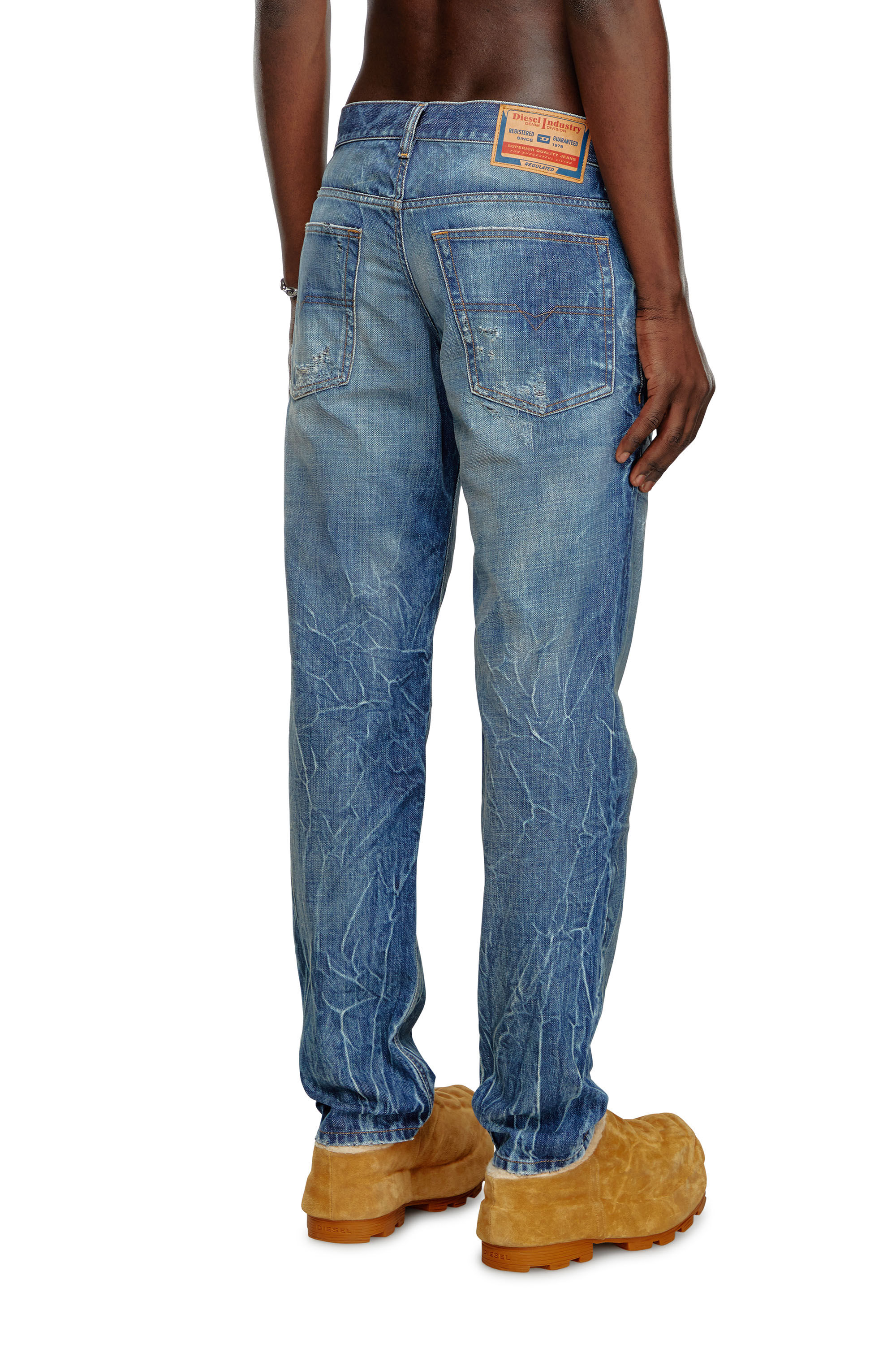 Diesel - Hombre Tapered Jeans 2023 D-Finitive 09K37, Azul medio - Image 4