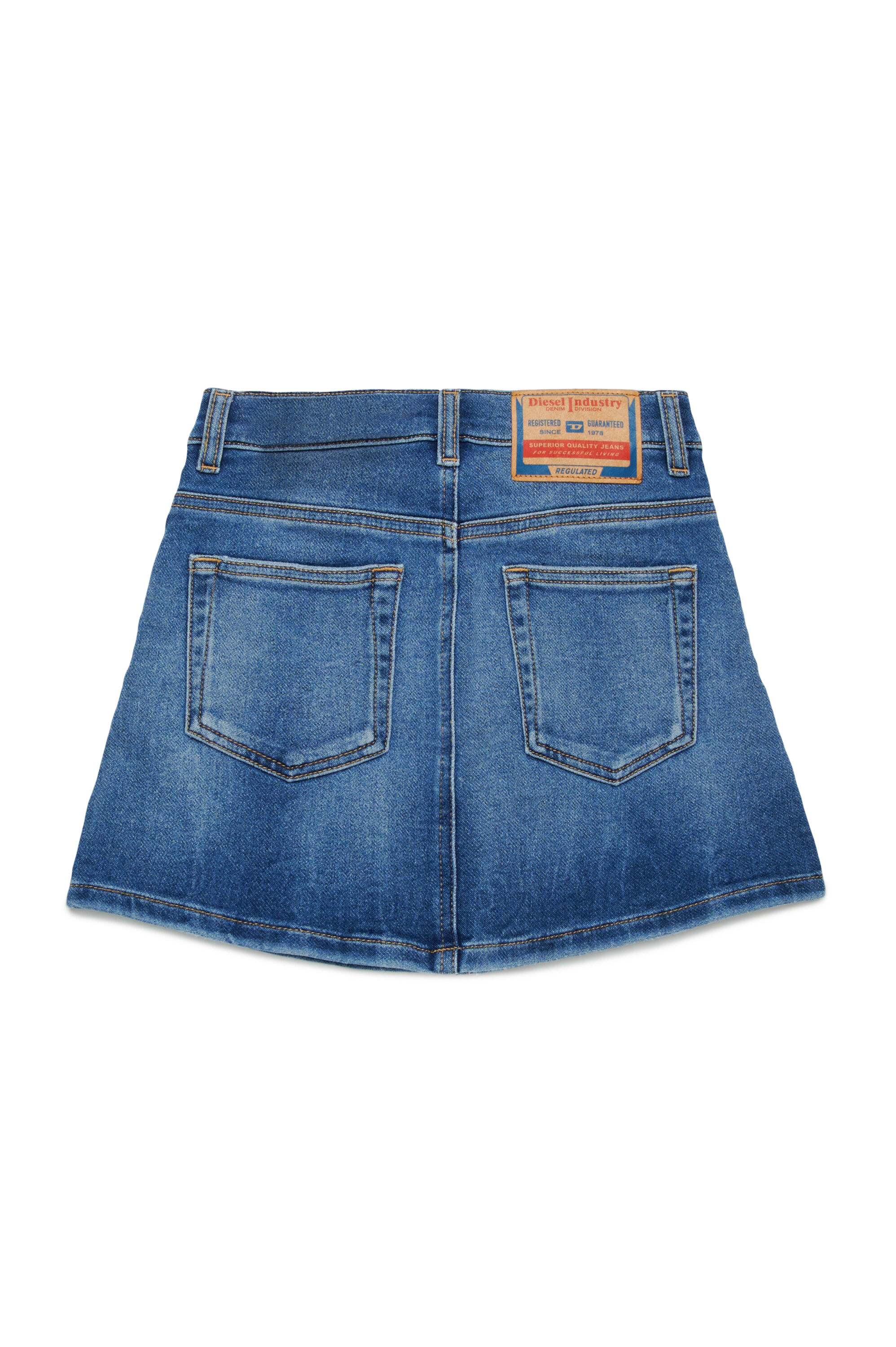 Diesel - GIANNA JJJ, Falda corta de JoggJeans denim Mujer in Azul marino - 2