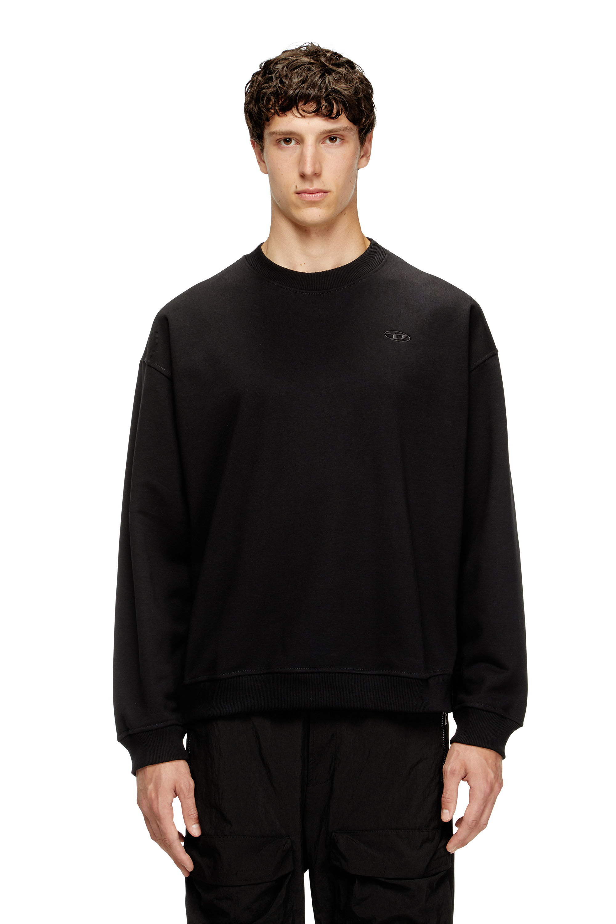 Diesel - S-BOXT-T2, Sudadera con logotipo Oval D Hombre in Negro - 3