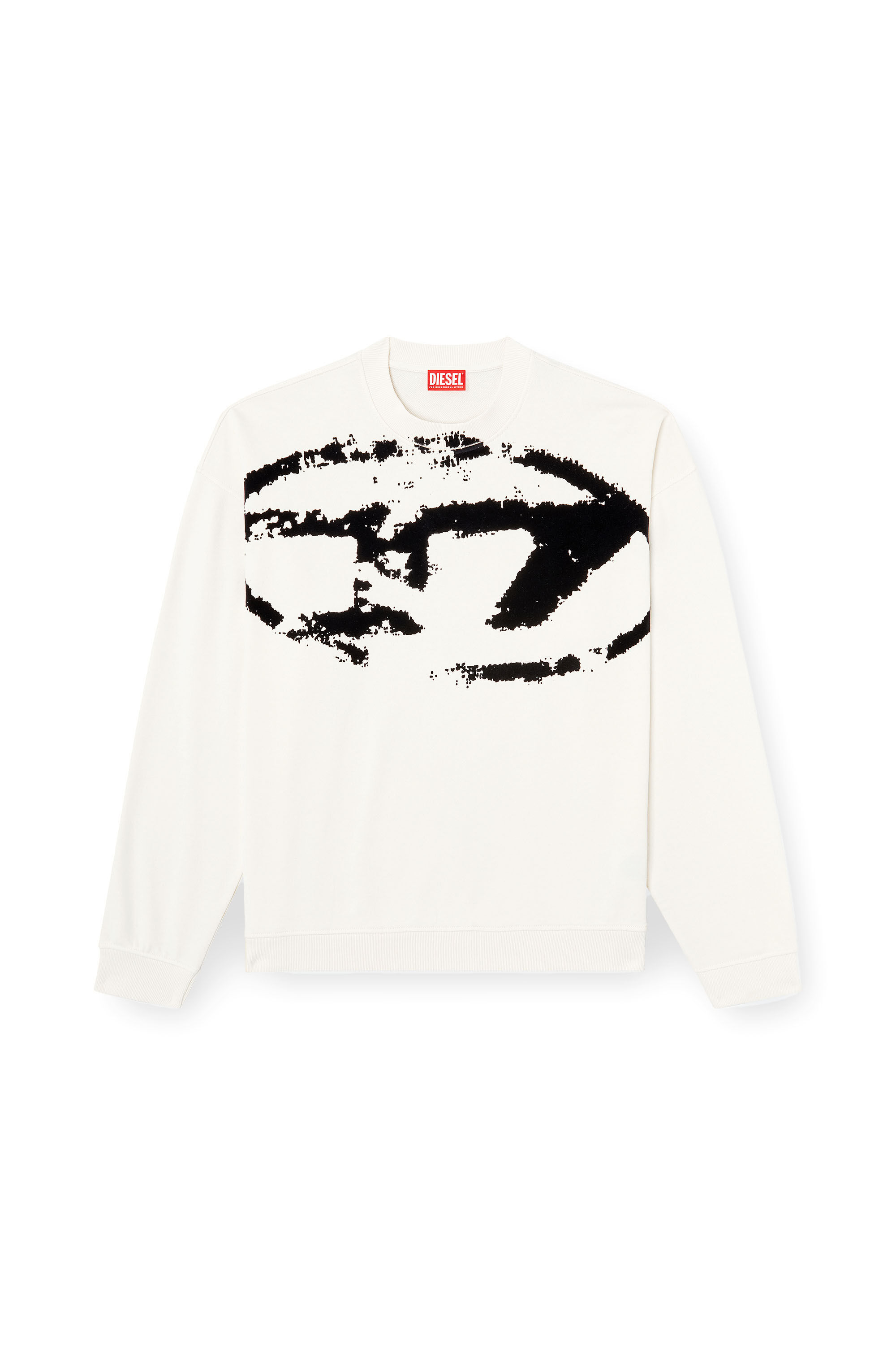 Diesel - S-BOXT-N5, Sudadera con logotipo desgastado en relieve Hombre in Multicolor - 2