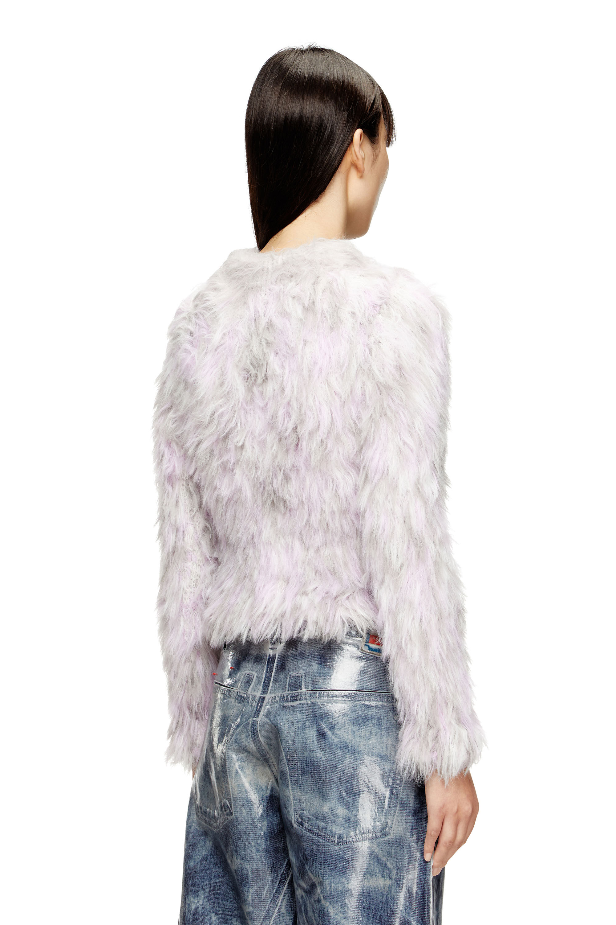 Diesel - M-ANNIKA, Jersey de punto jacquard peludo Mujer in Multicolor - 4