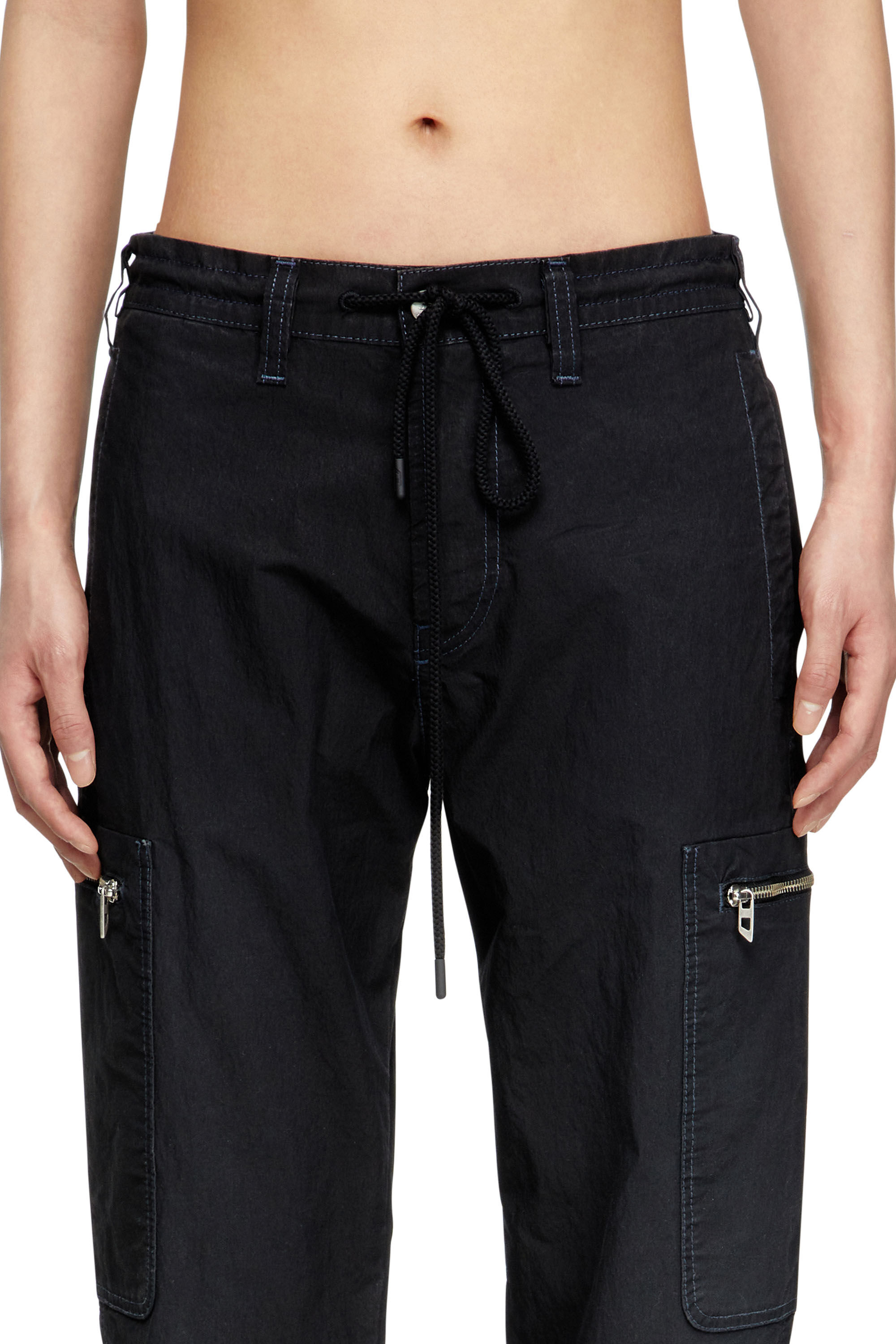 Diesel - Slim D-Lab JoggJeans® 068SJ Unisex, Negro/Gris oscuro - 5
