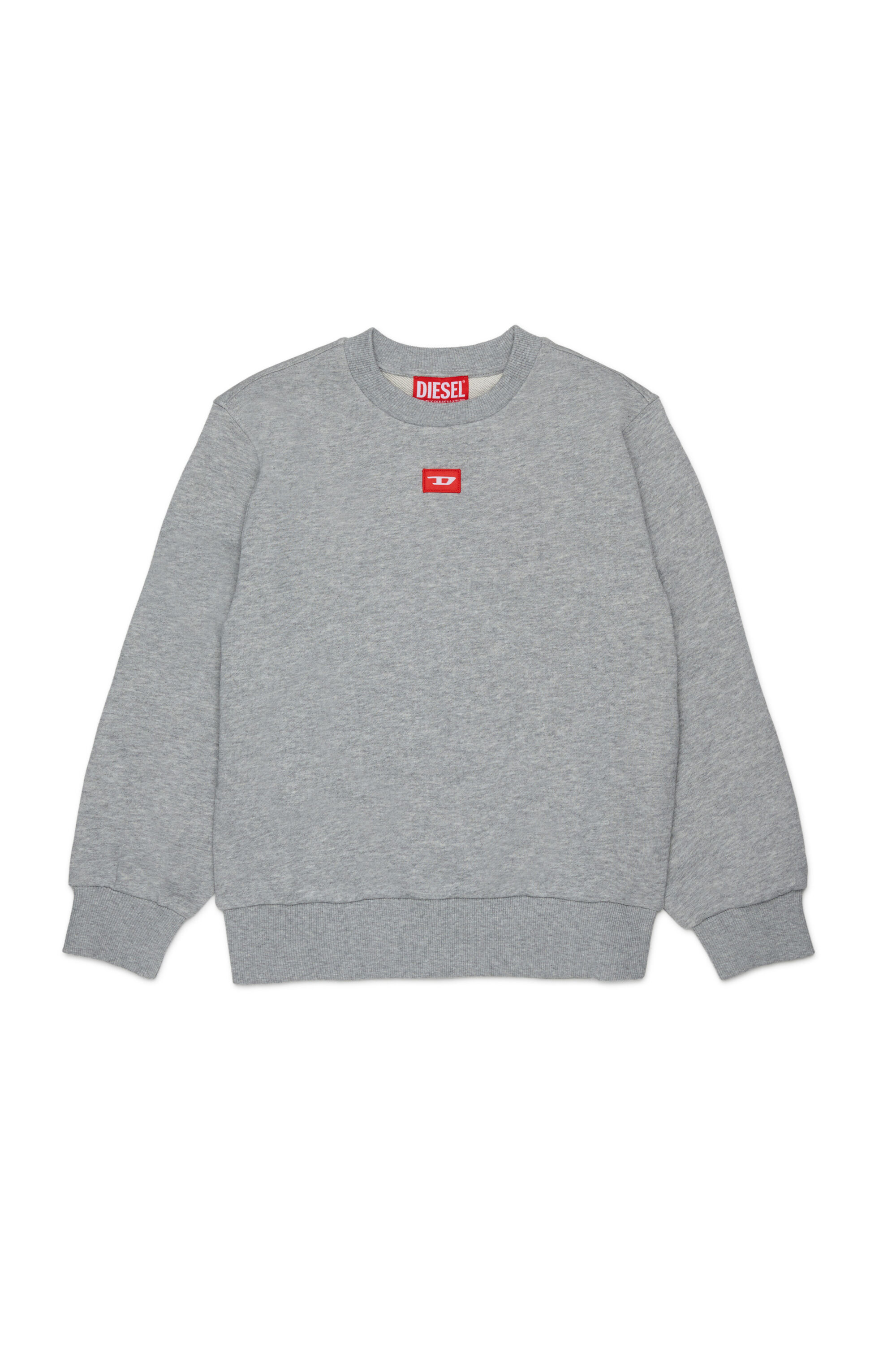 Diesel - SXGIN OVER, Sudadera con peque&ntilde;o parche de logo Unisex in Gris - 1