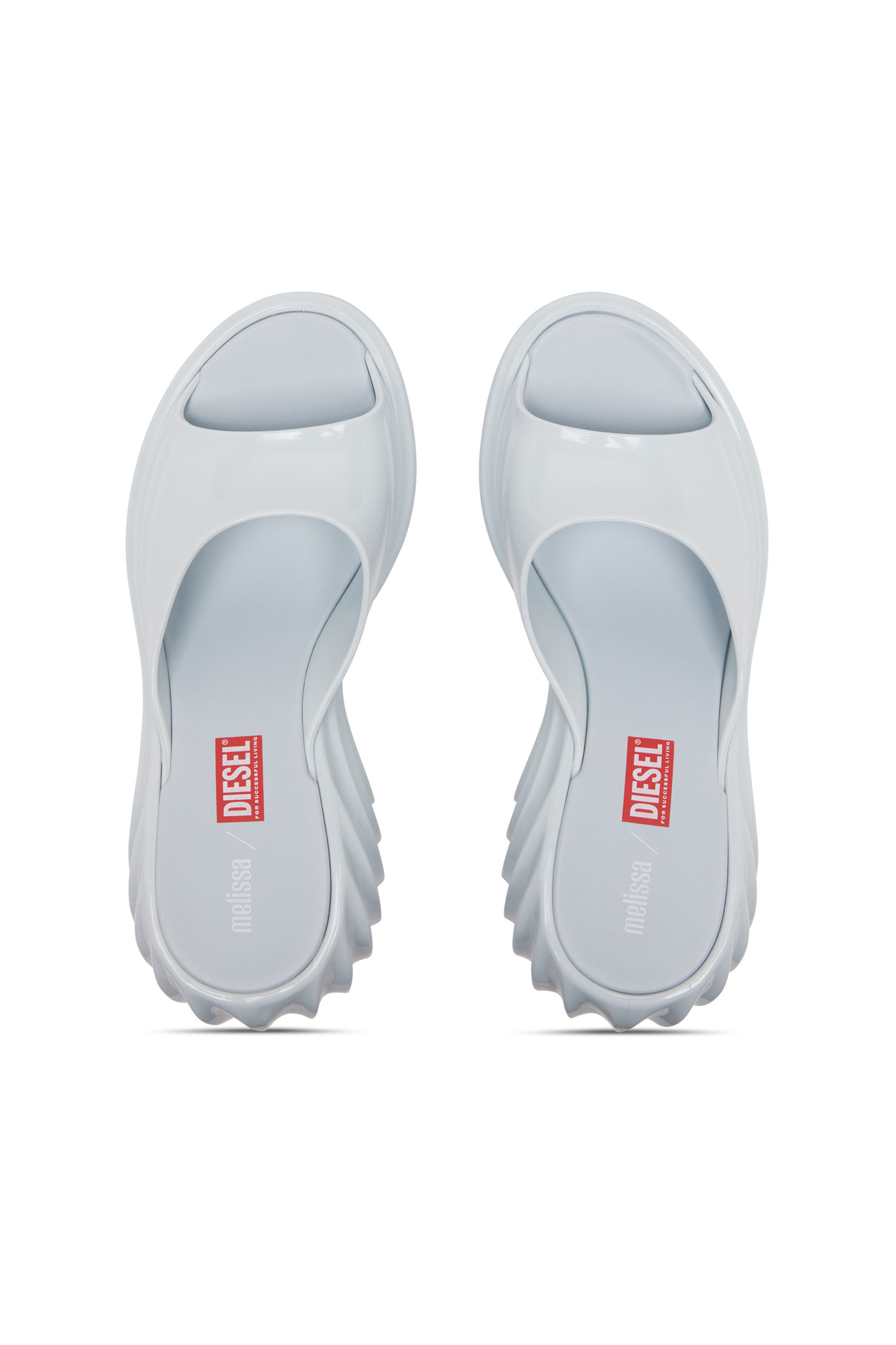 Diesel - MELISSA QUANTUM PLATFORM, Zueco de plataforma en Melflex® Mujer in Azul marino - 4