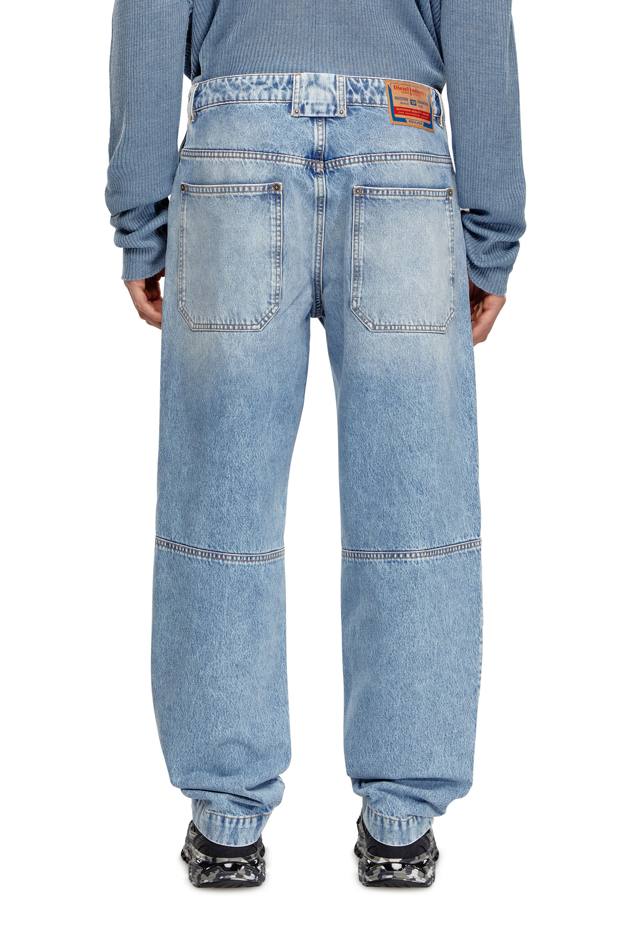 Diesel - Tapered Jeans D-P-5-D 0GHAW, Azul Claro - Image 4