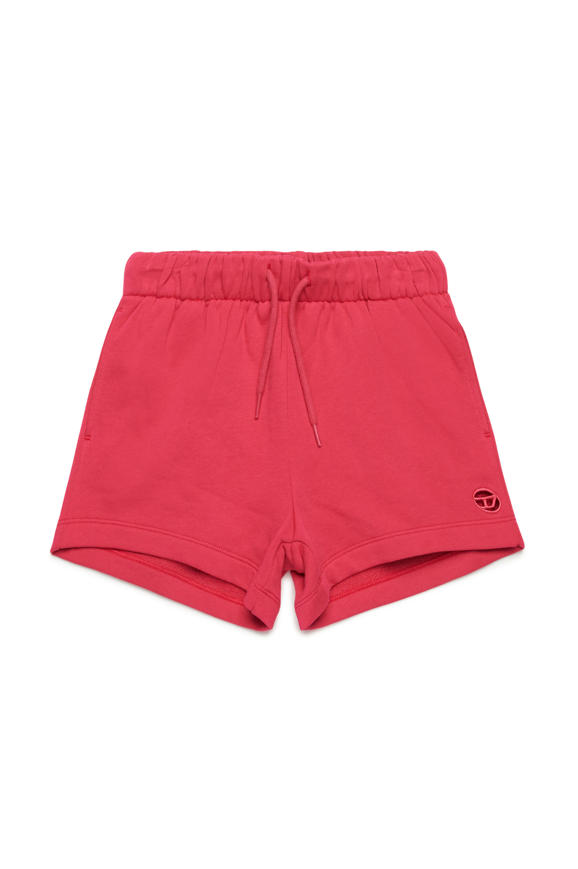 Diesel - PAGL, Pantalones cortos deportivos con logotipo Oval D recortado Mujer in Rosa - 1
