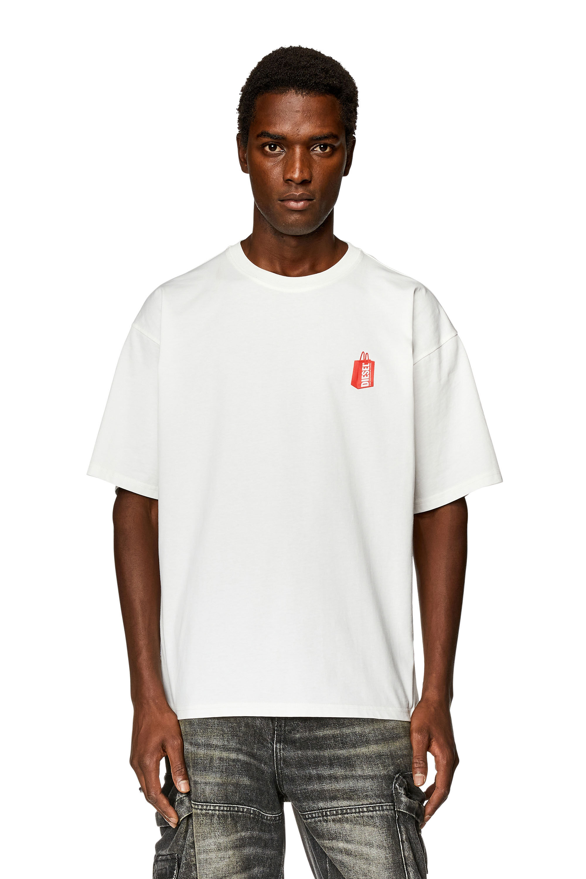 Diesel - T-BOXT-N2, Hombre Camiseta con estampado de deportiva Prototype in Blanco - Image 3