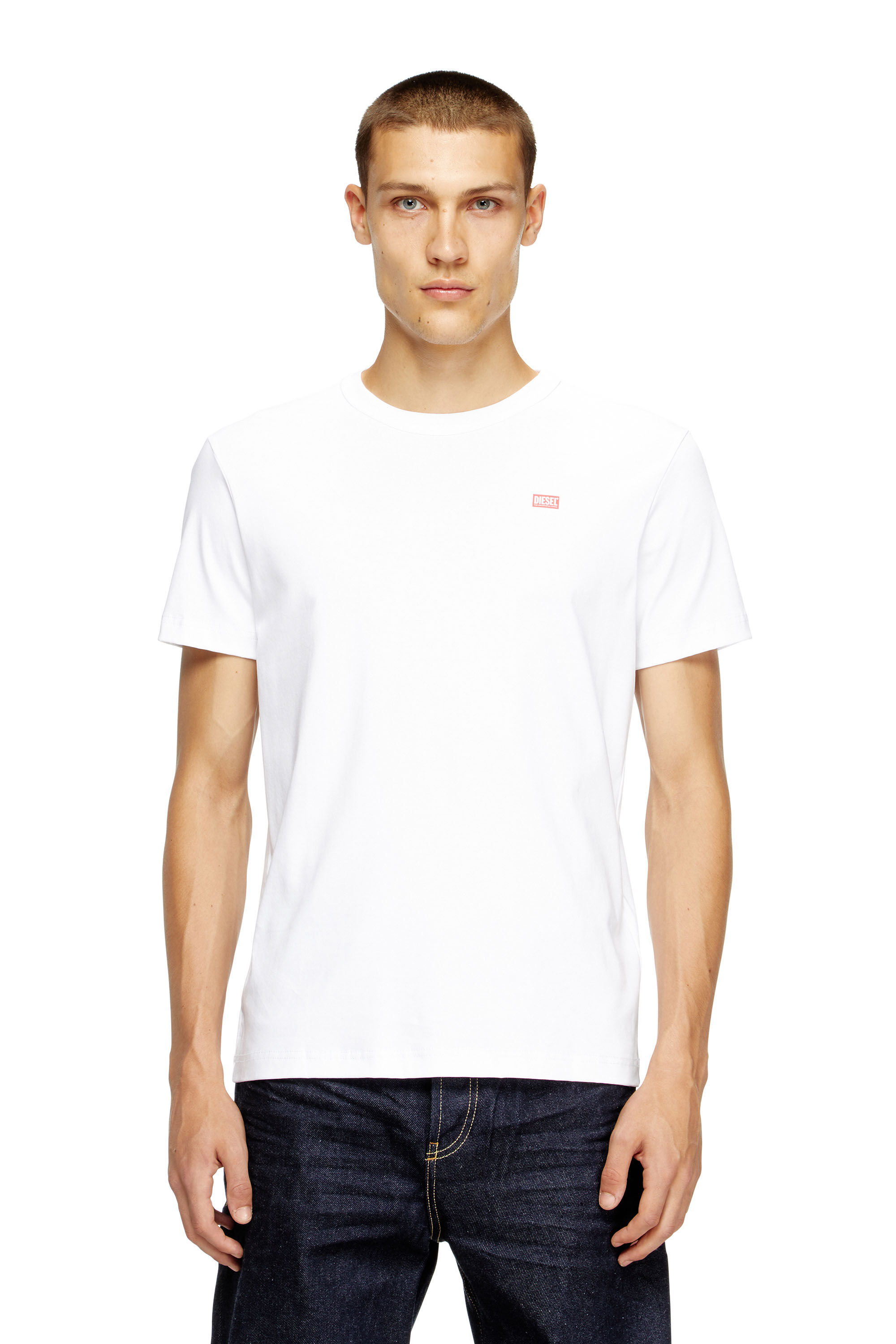 Diesel - T-MIEGOR-K77, Camiseta de algodón mercerizado Hombre in Blanco - 3