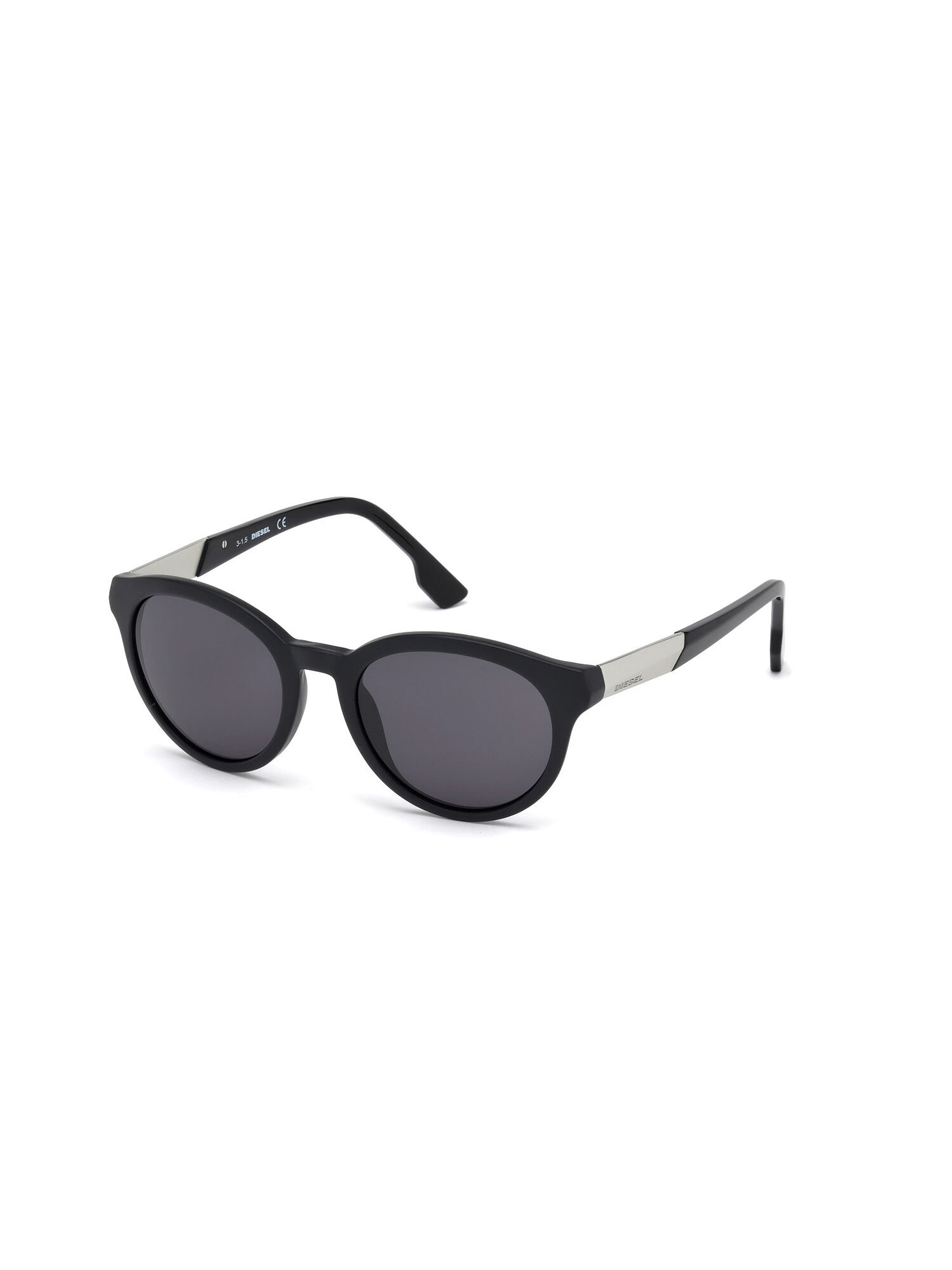 Diesel - DM0186, Gafas de montura completa con placa metálica Unisex in Negro - 5