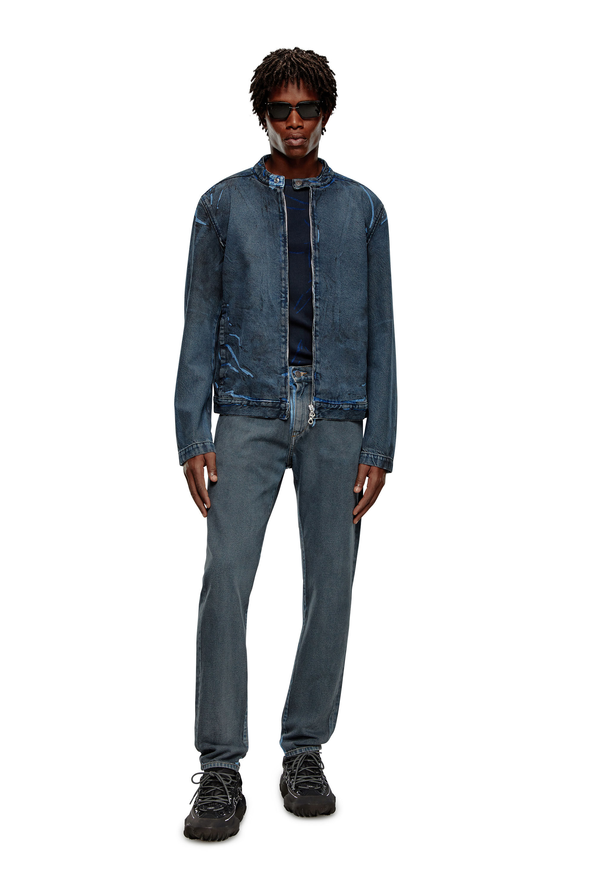 Diesel - Slim Jeans 2019 D-Strukt 09I47, Negro/Gris oscuro - Image 1