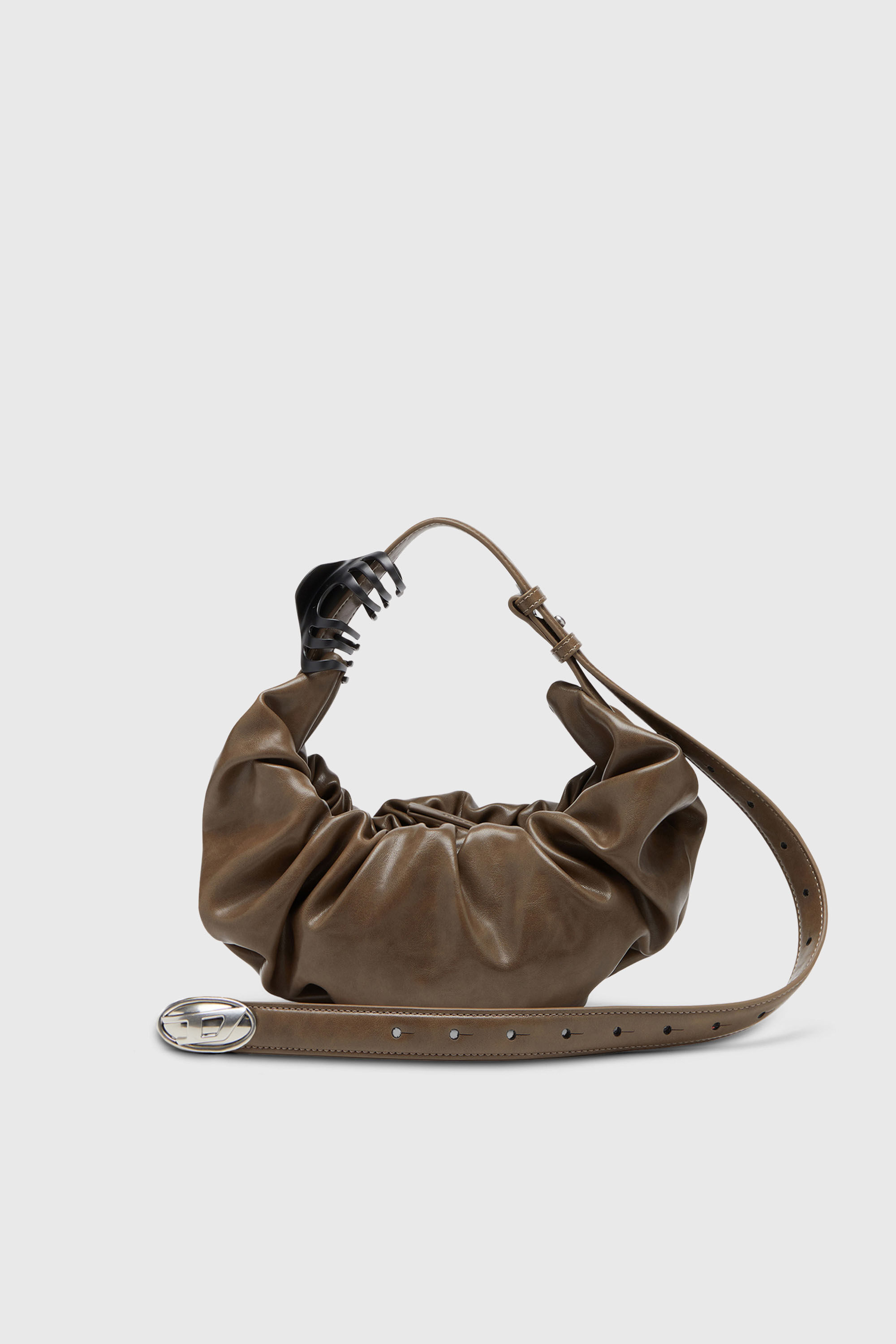 Diesel - GRAB-D HOBO S, Grab-D-Bolso hobo peque&ntilde;o arrugado Mujer in Marr&oacute;n - 1