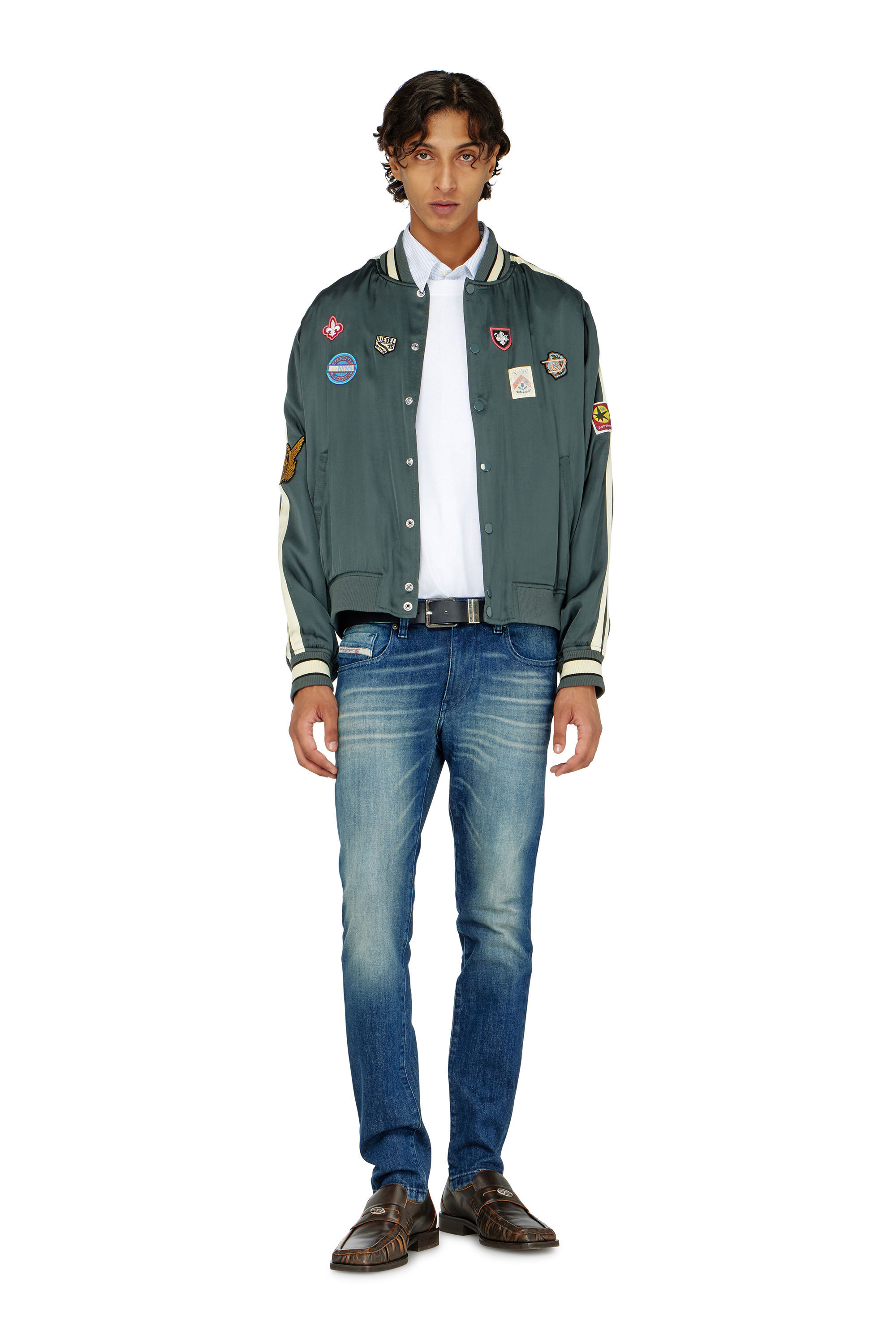 Diesel - Slim Jeans 2019 D-Strukt 0KBBR Hombre, Azul Oscuro - 1
