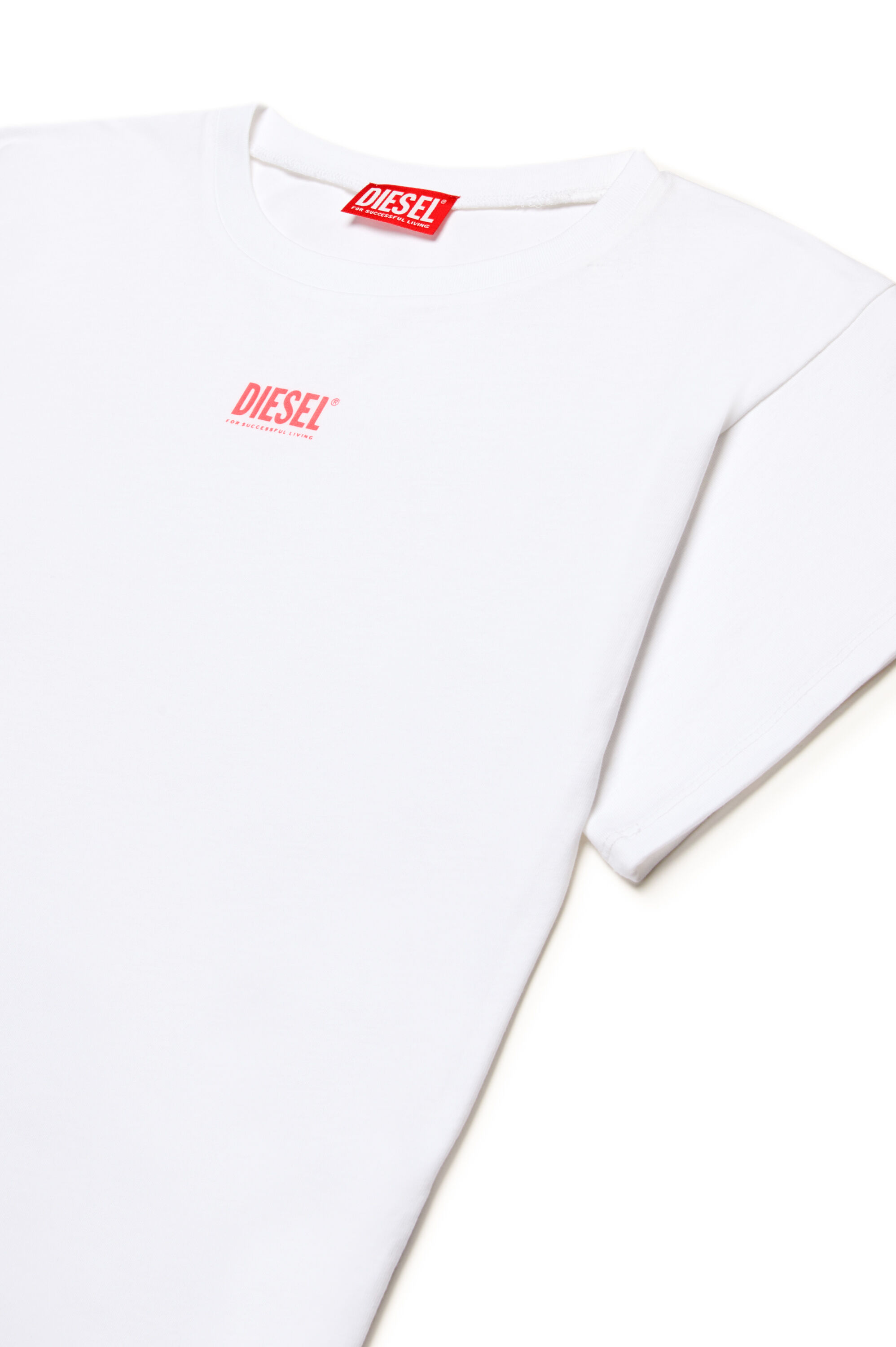 Diesel - MCUTIS, Vestido playero con pequeño logotipo Mujer in Blanco - 3