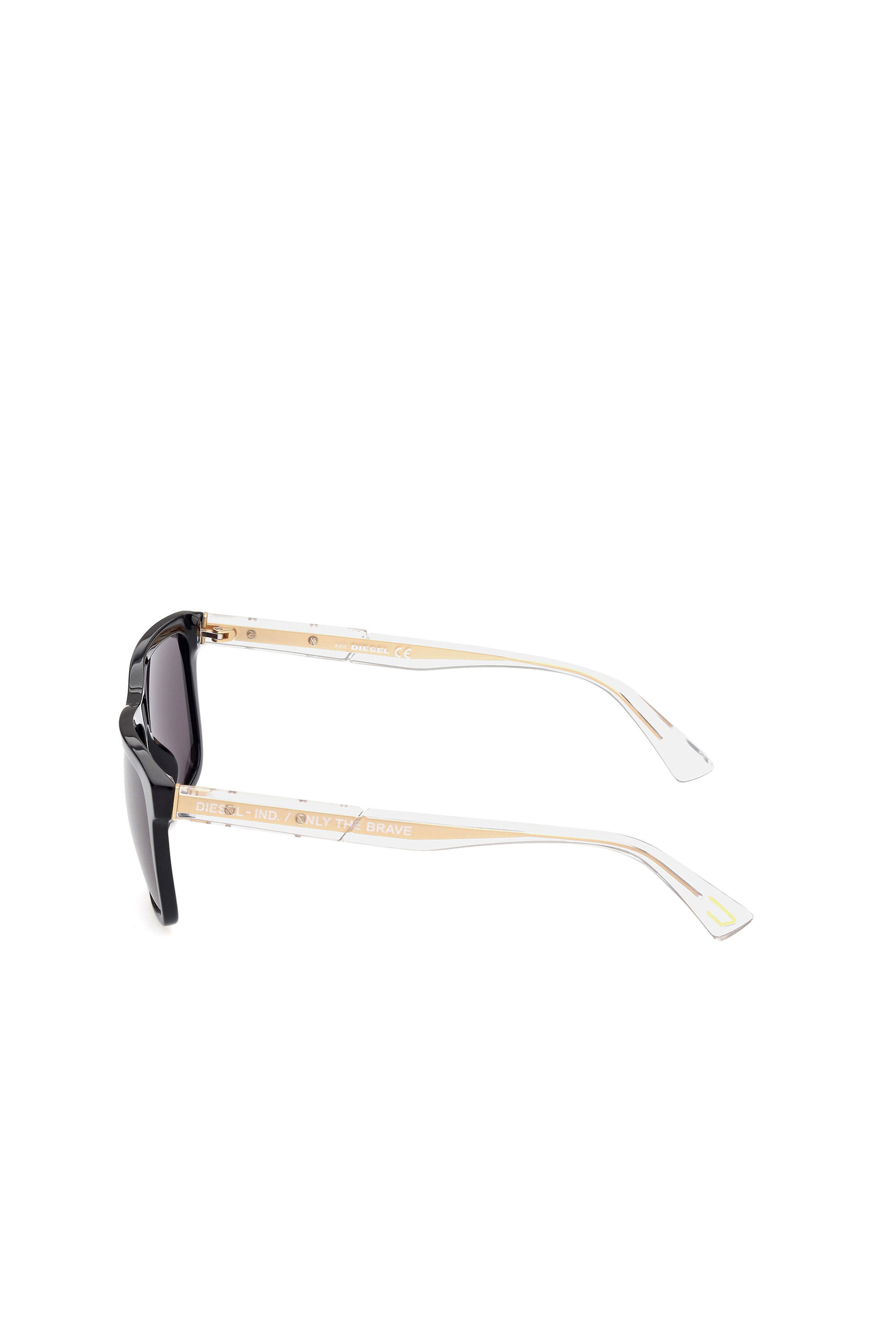 Diesel - DL0349, Gafas de sol cuadradas Hombre in Negro - 4
