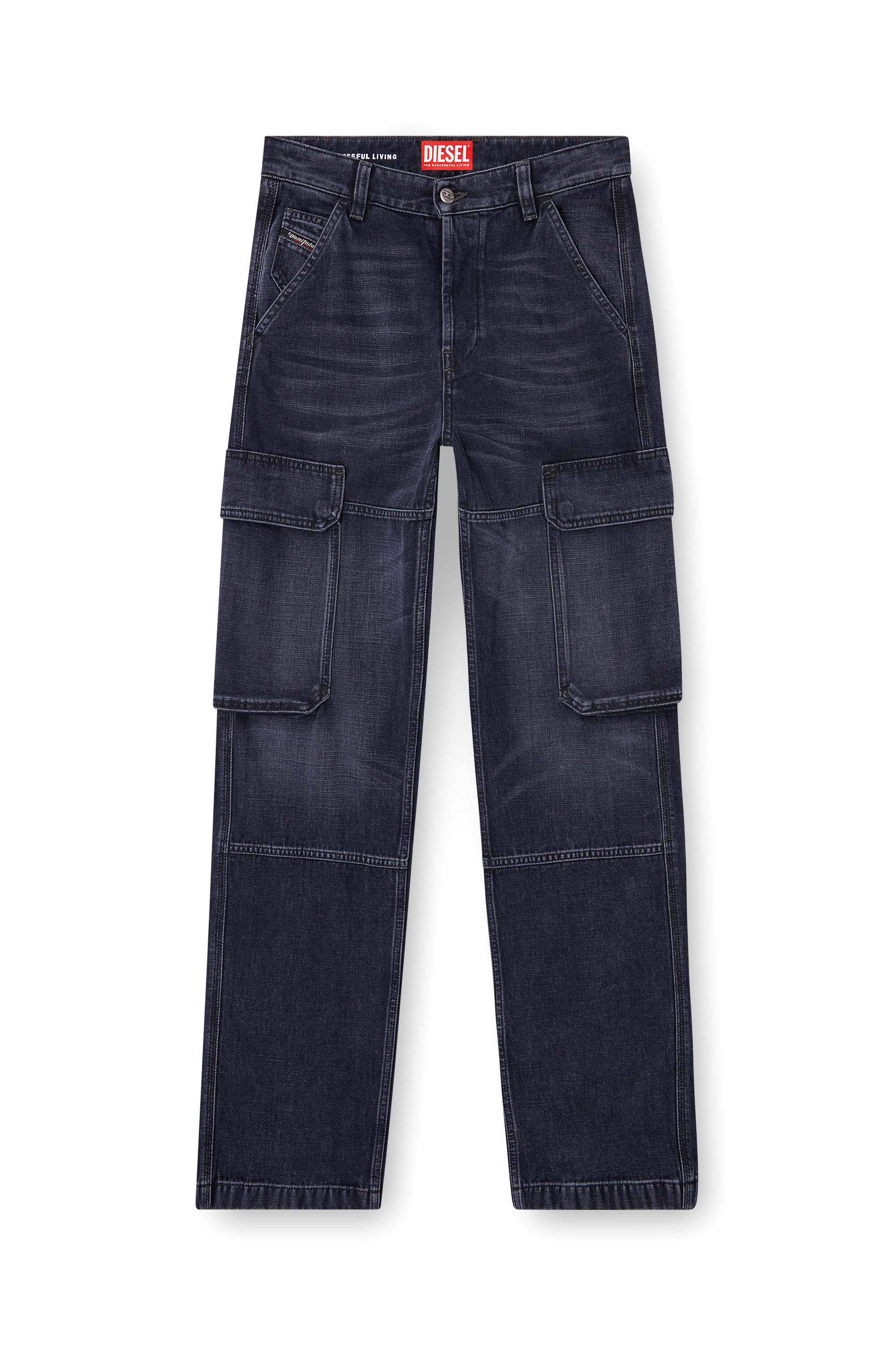 Diesel - Regular Jeans D-Pot 007Z9 Mujer, Negro/Gris oscuro - 2