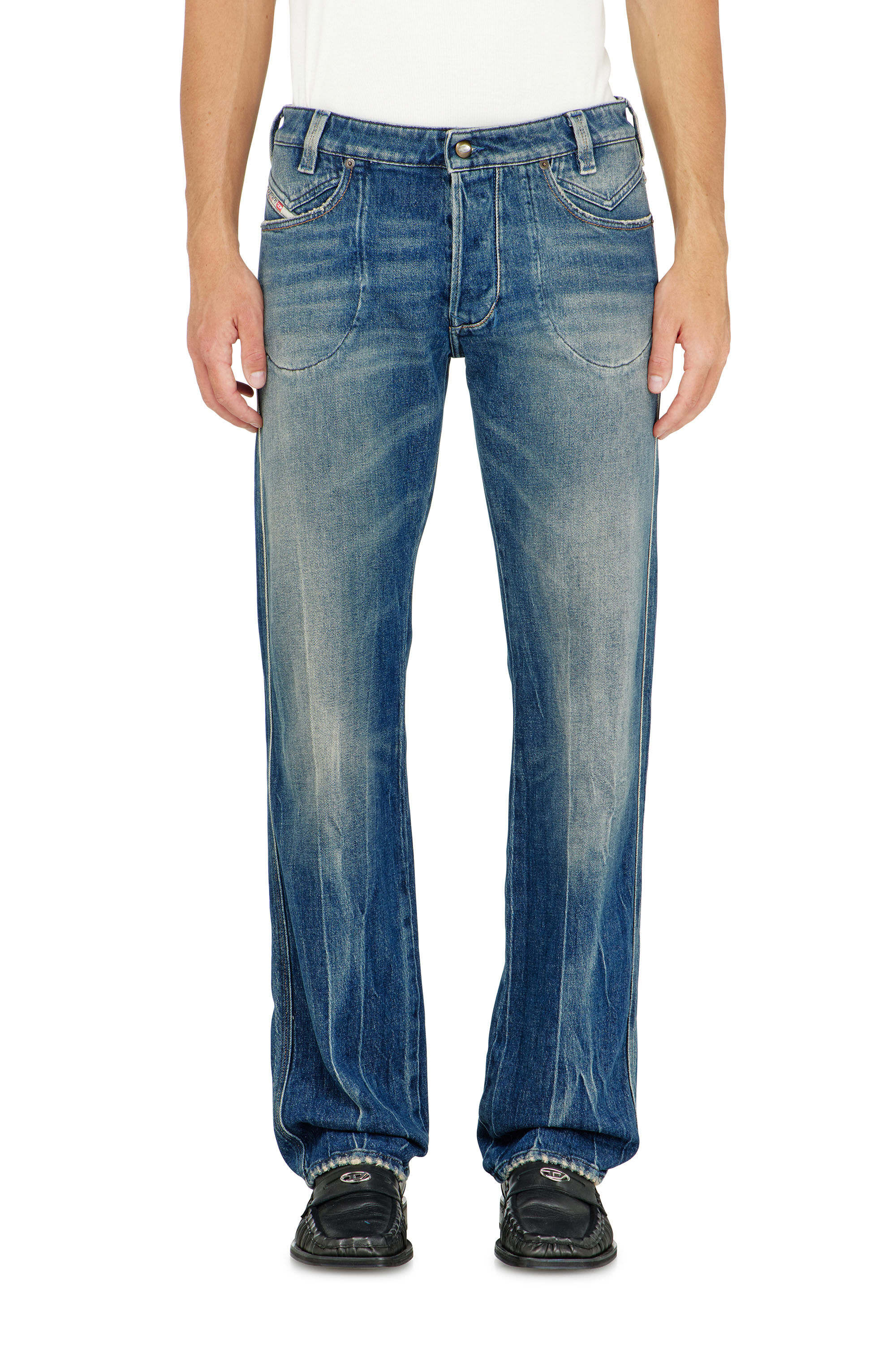 Diesel - Regular Jeans 1985 Larkee 09Q27 Hombre, Azul medio - 4