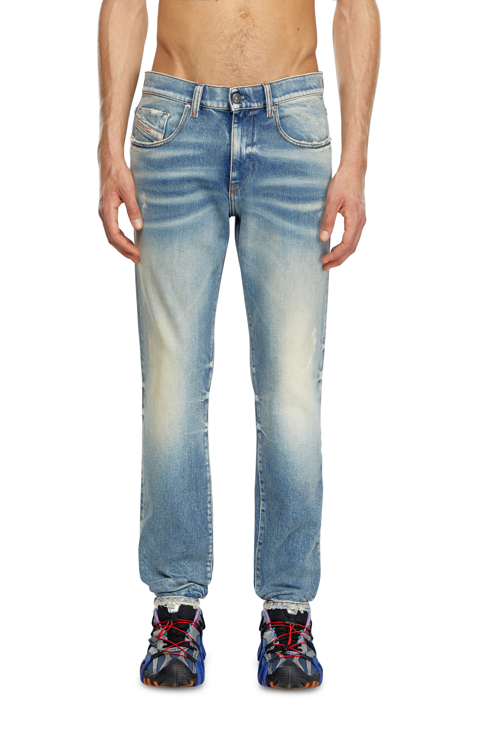 Diesel - Slim Jeans 2019 D-Strukt 007V8, Azul medio - Image 3