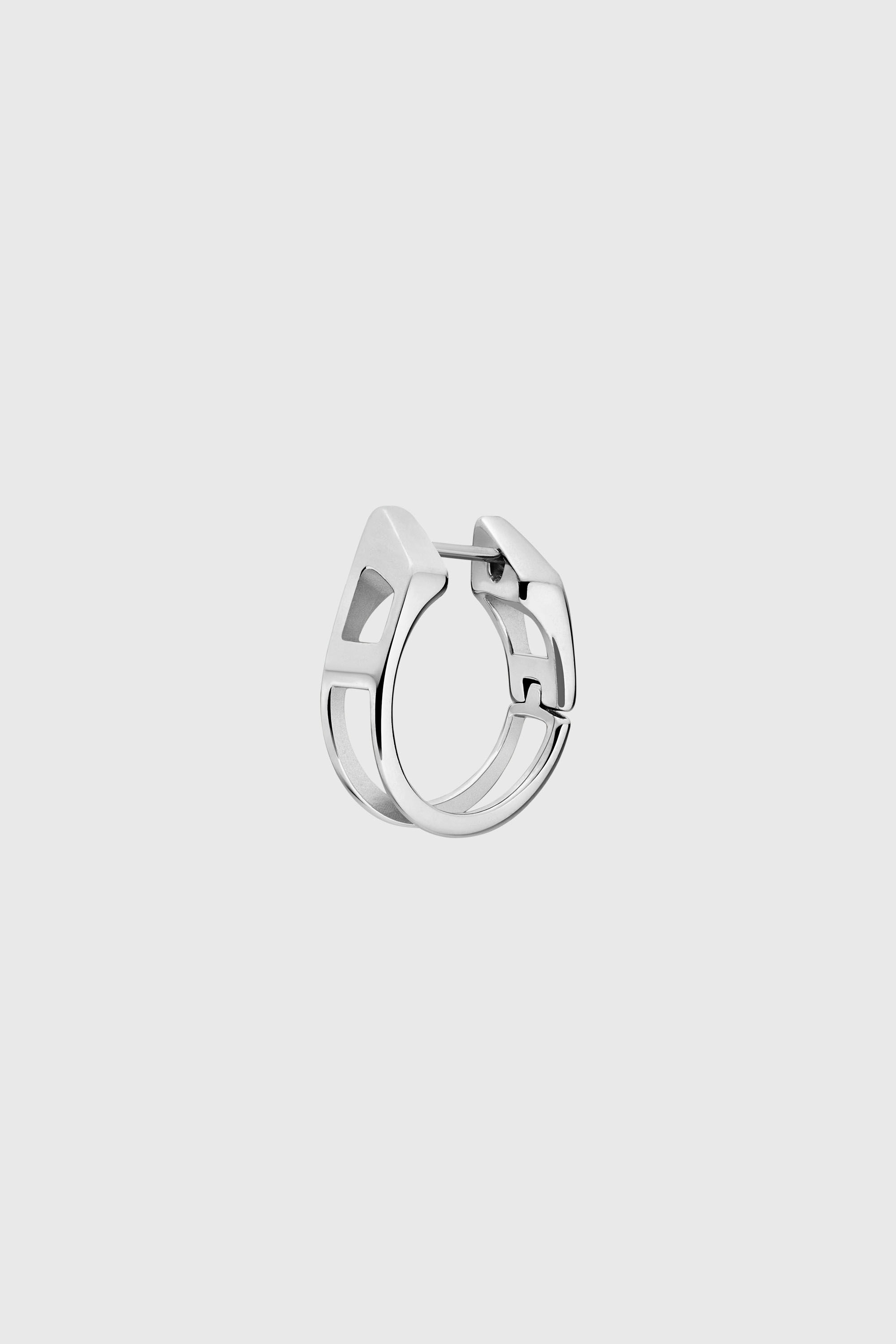Diesel - DX167340 JEWELLERY, Pendiente de aro de acero inoxidable Unisex in Plateado - 1