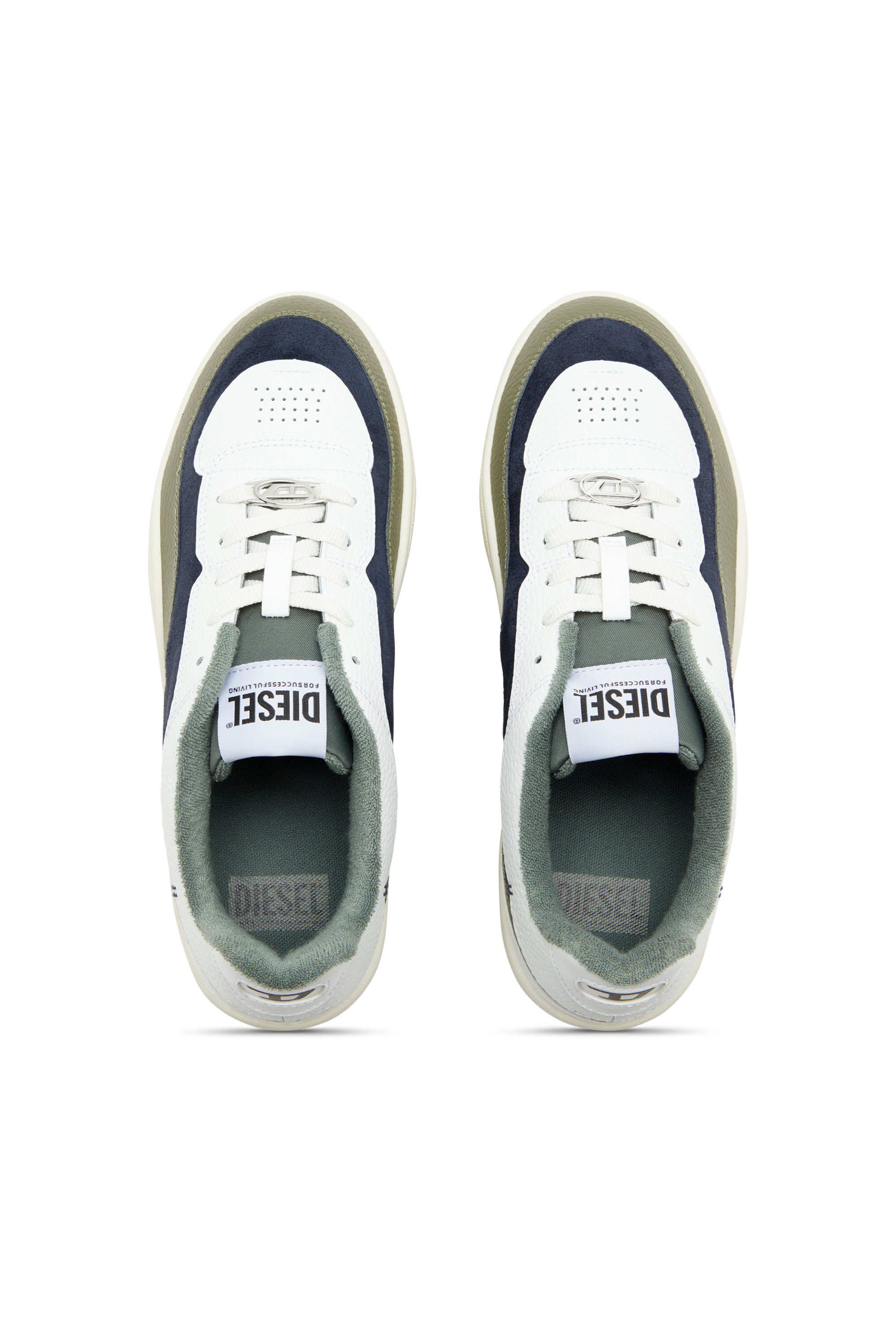 S-OVAL SKATE LOW, Blanco/Verde