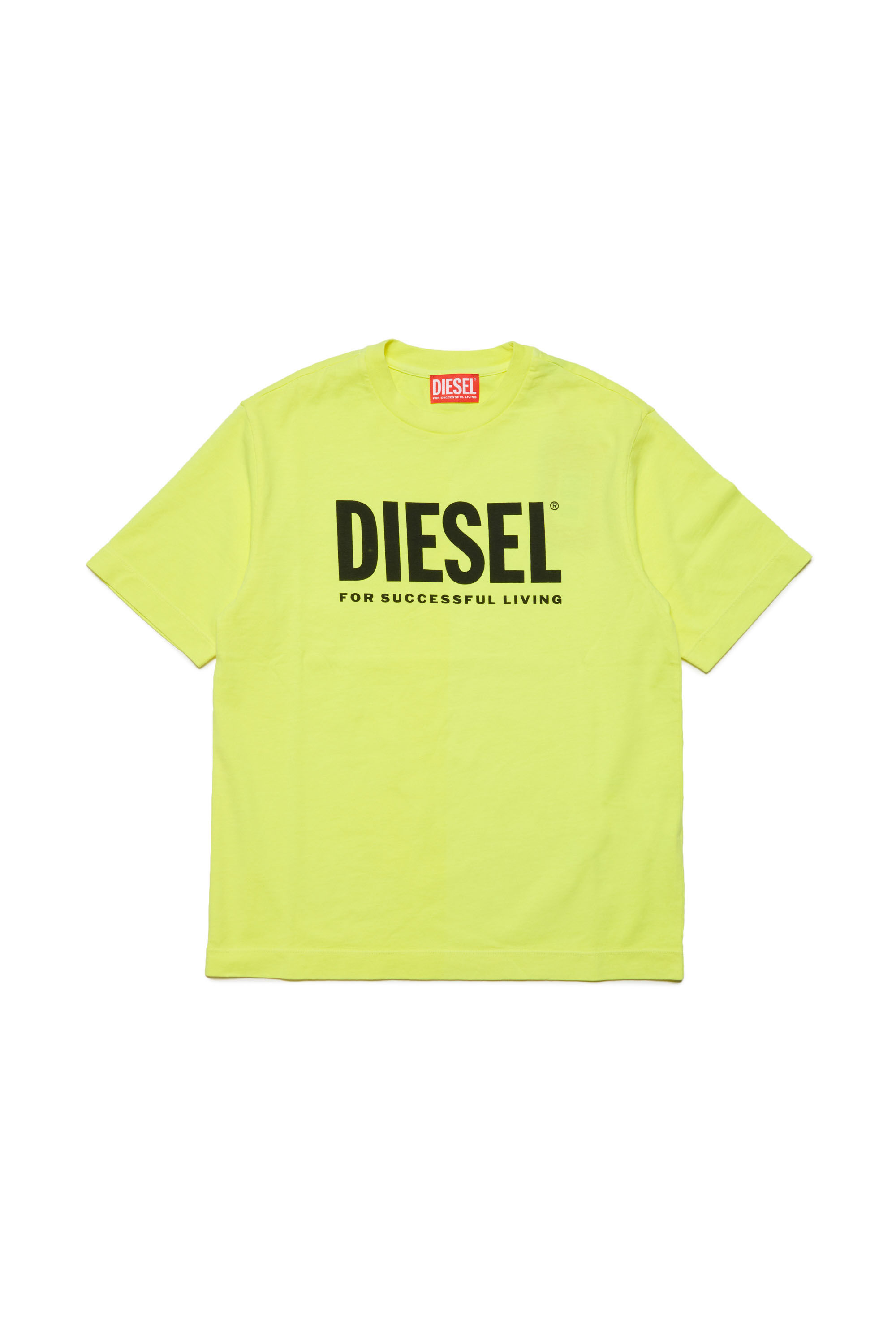 T-shirt with Diesel For Successful Living logo | Yellow | 4-16 