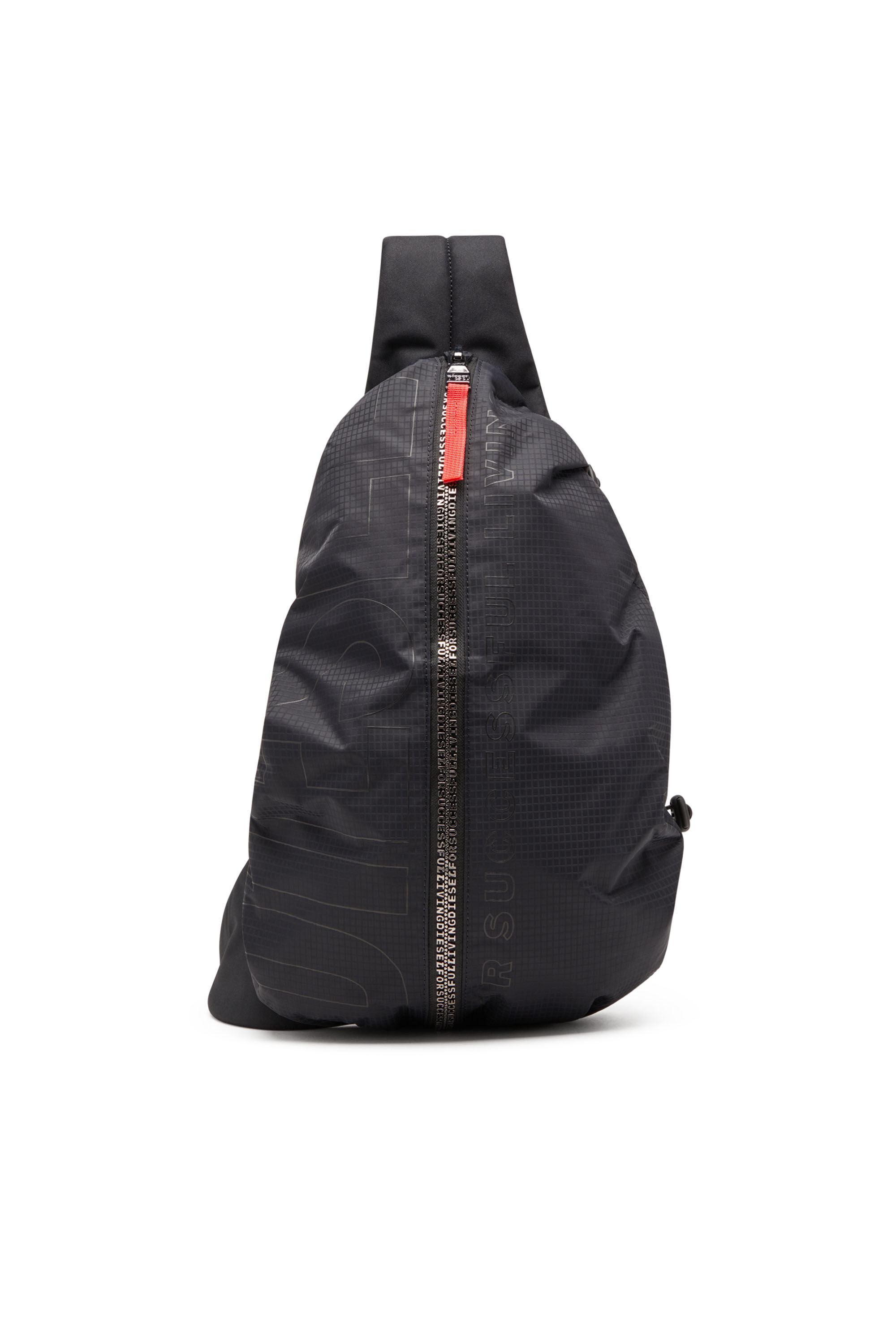 Zip-D-Mochila de un solo tirante de tejido exterior de jacquard a