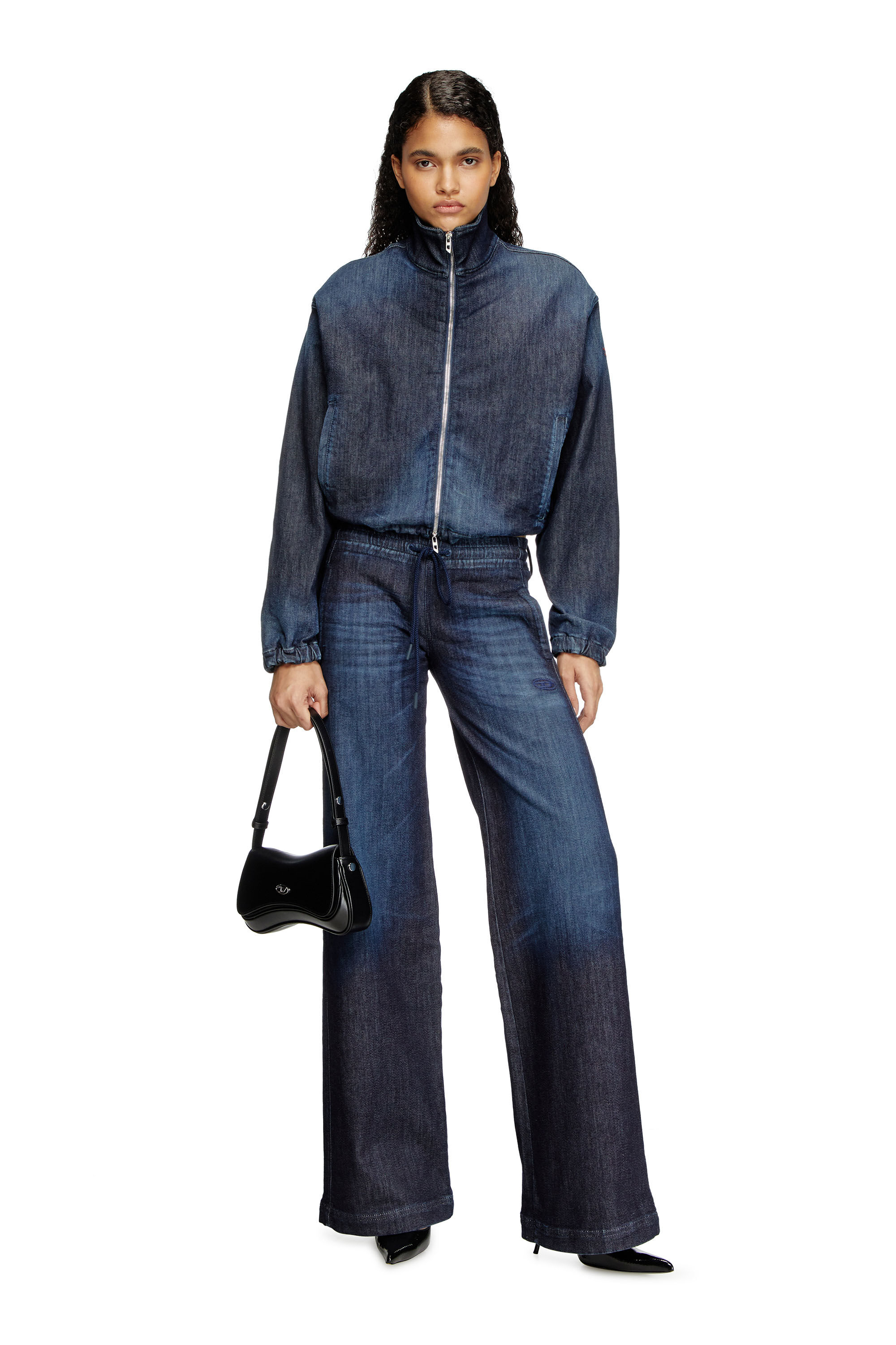Diesel - Relaxed 2078 D-Ainty Joggjeans® 09L11 Mujer, Azul Oscuro - 1