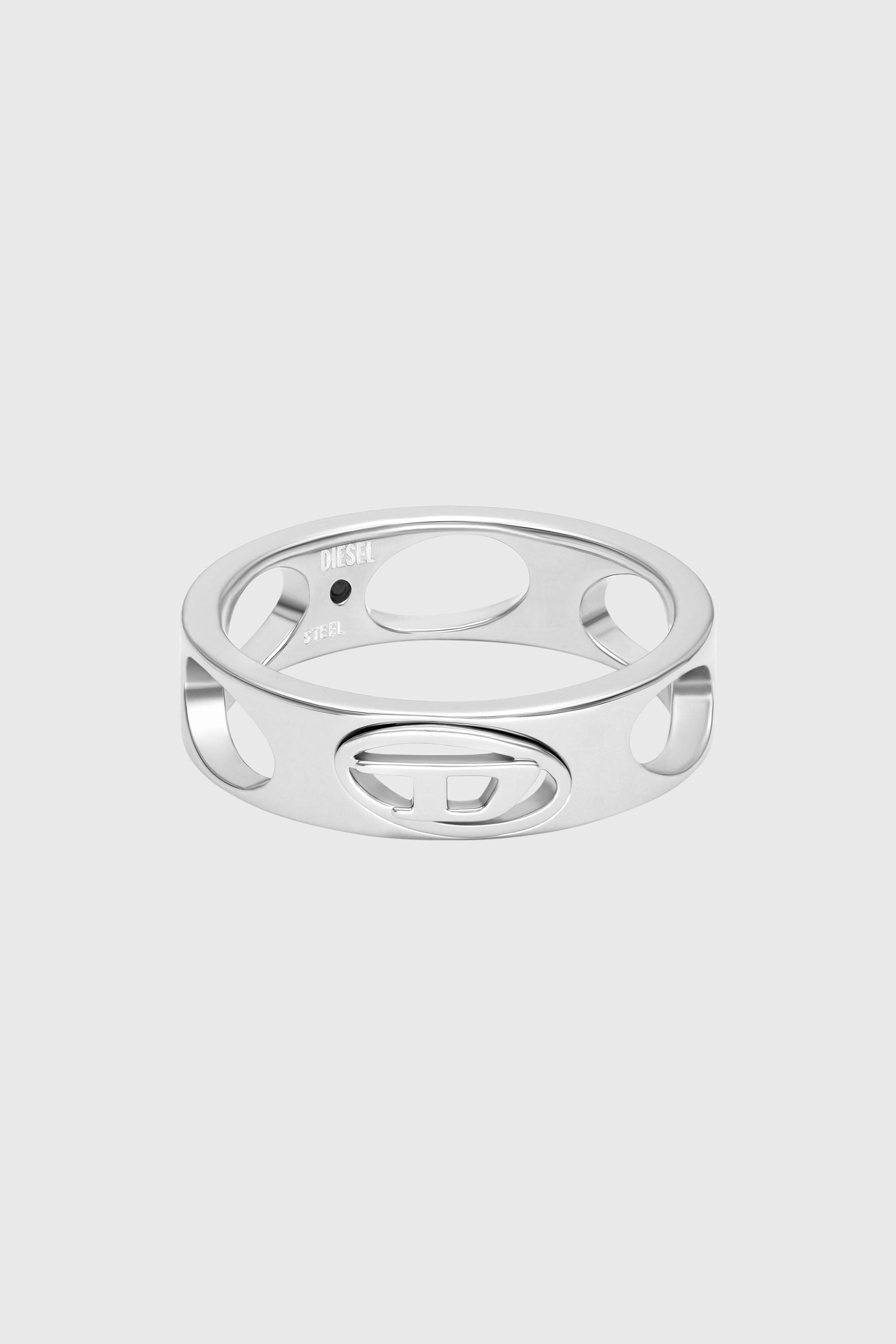 Diesel - DX166540 JEWELLERY, Anillo de banda de acero inoxidable Unisex in Plateado - 2