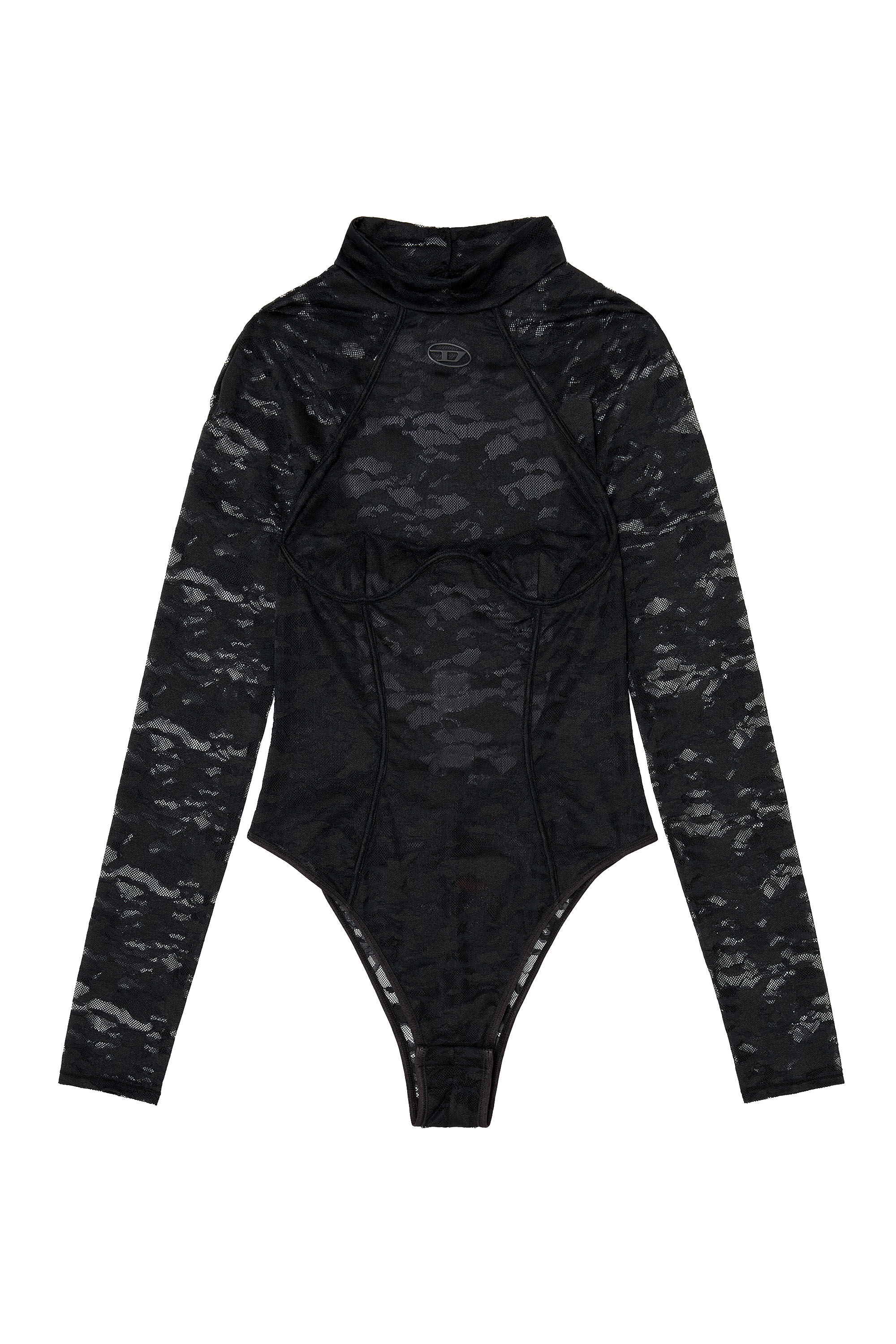 Diesel - VIVIAN-UTLT, Body de encaje de nailon con espalda abierta Mujer in ToBeDefined - 1
