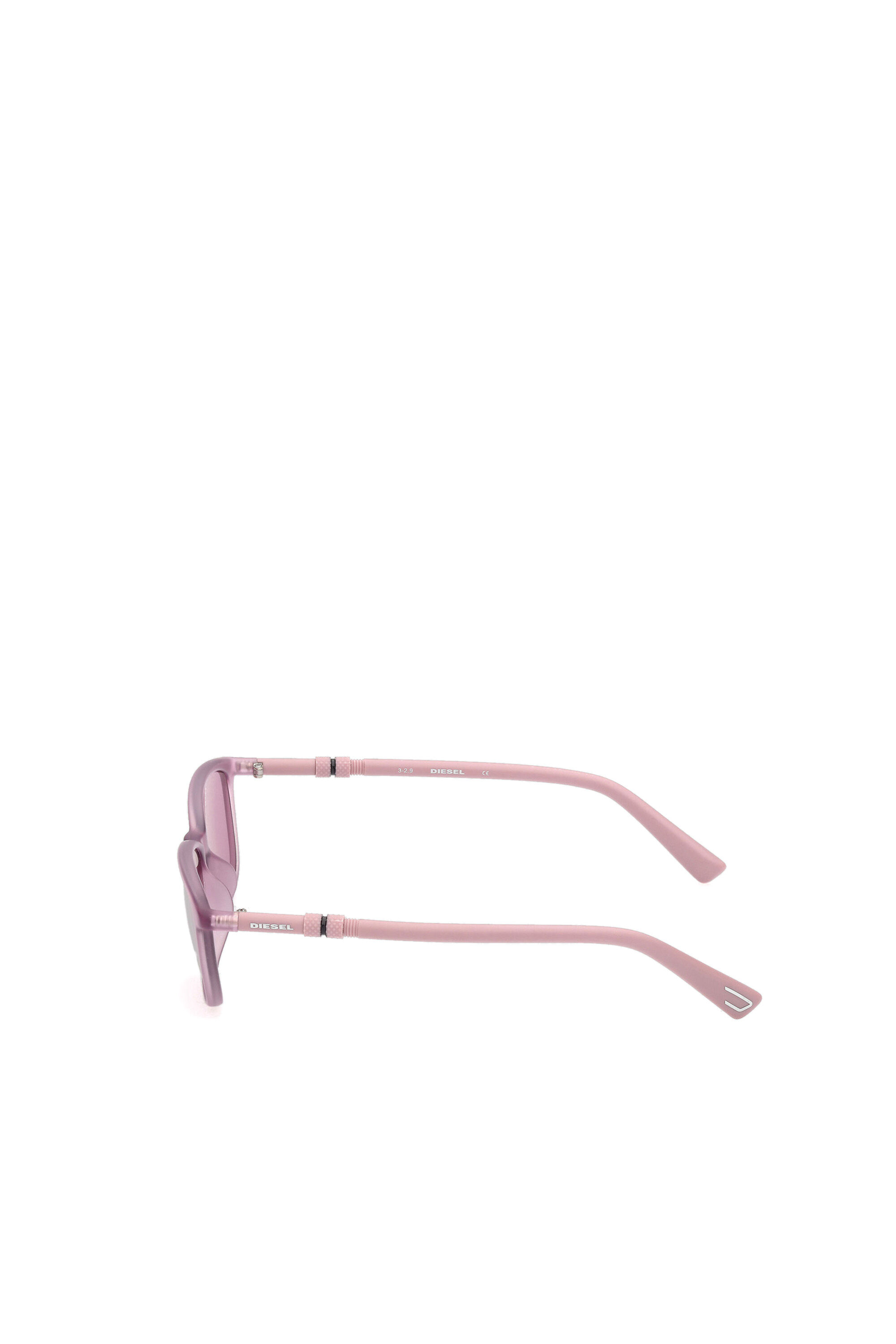 Diesel - DL0333, Montura inyectada con forma cuadrada Mujer in Rosa - 3
