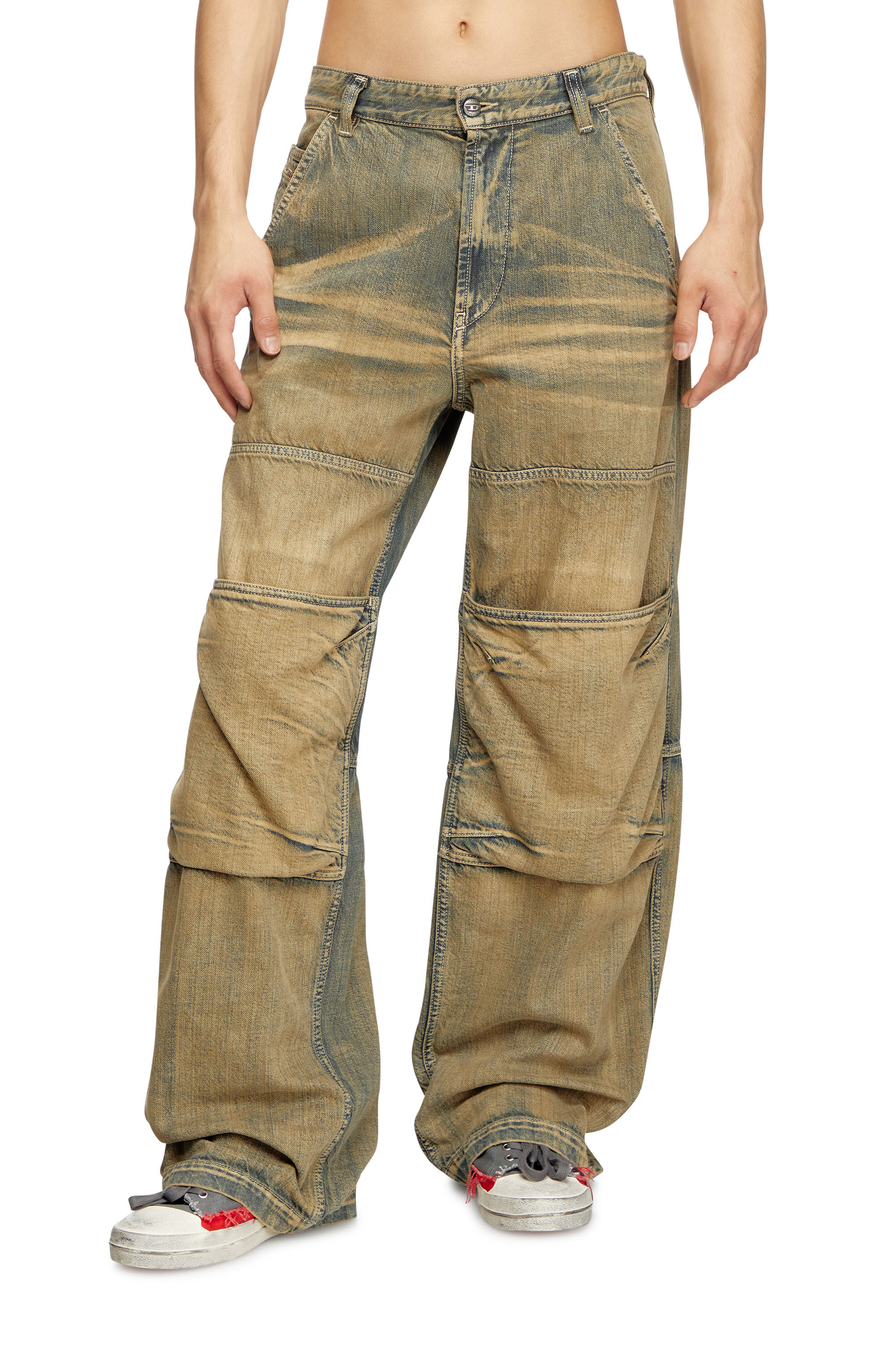 Diesel - Relaxed Jeans D-Shift 09L49 Unisex, Azul medio - 3
