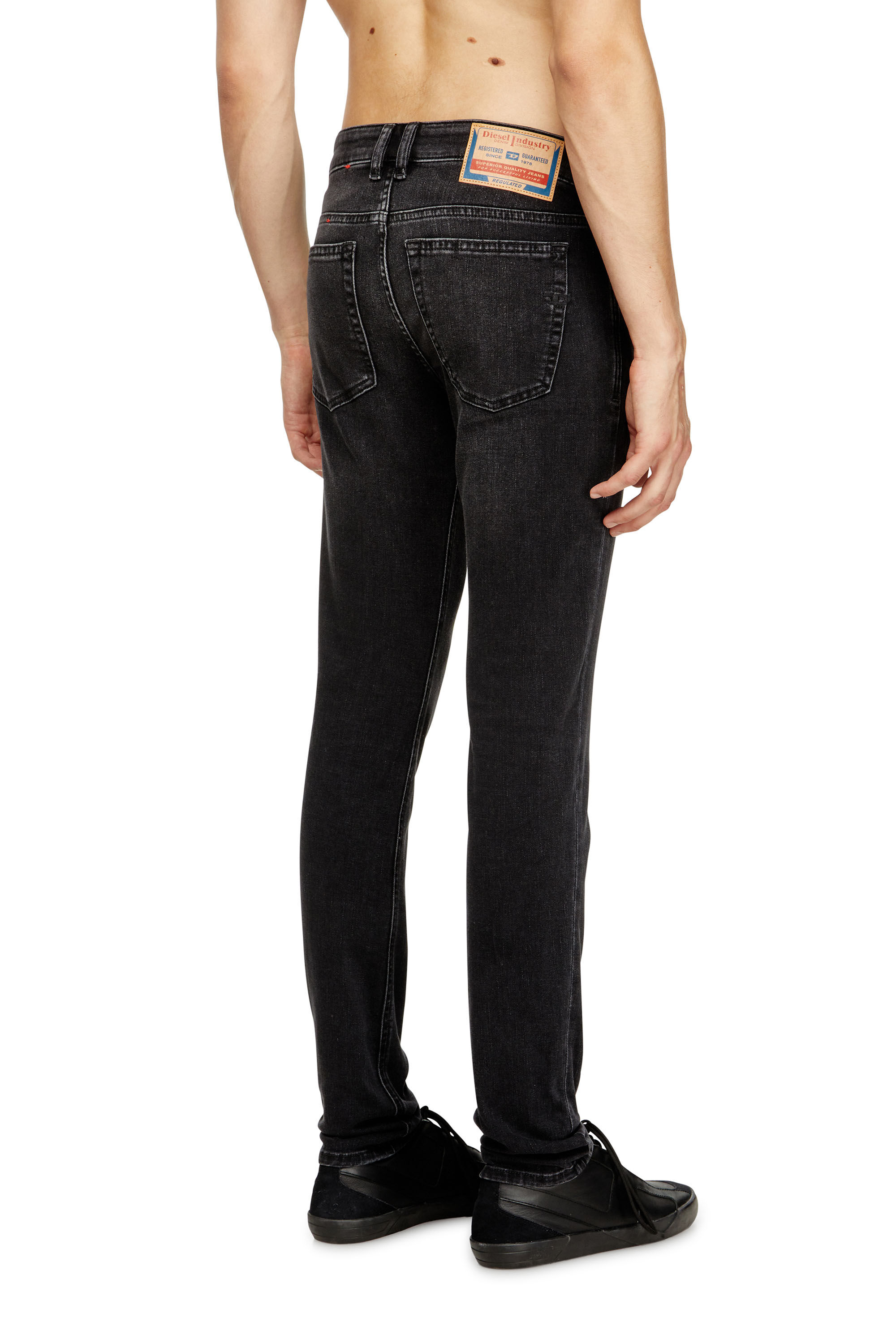Diesel - Skinny Jeans 1979 Sleenker 0DBDN Hombre, Negro/Gris oscuro - 3
