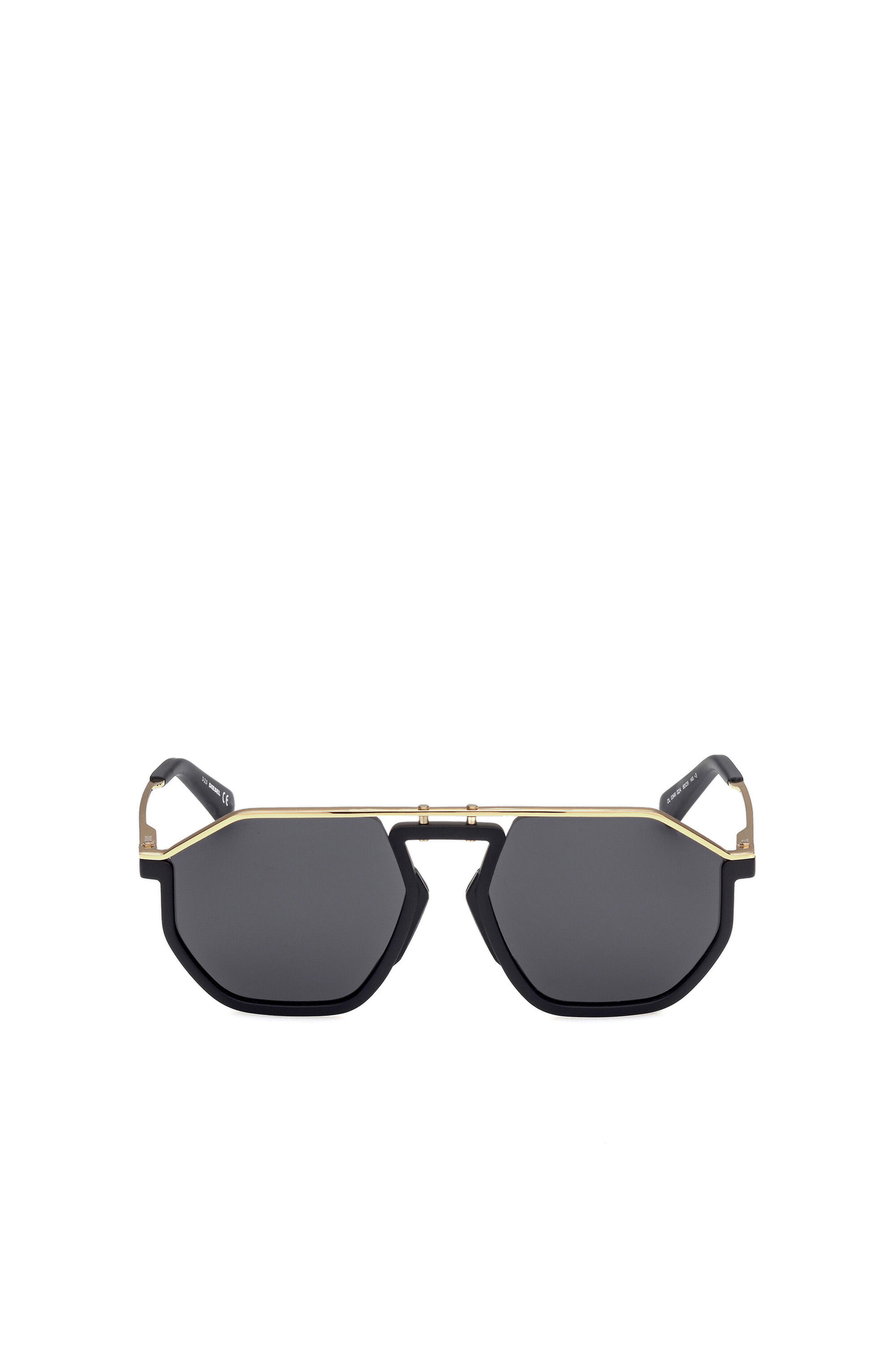 Diesel - DL0346, Gafas de sol pilot en metal Unisex in Negro - 1