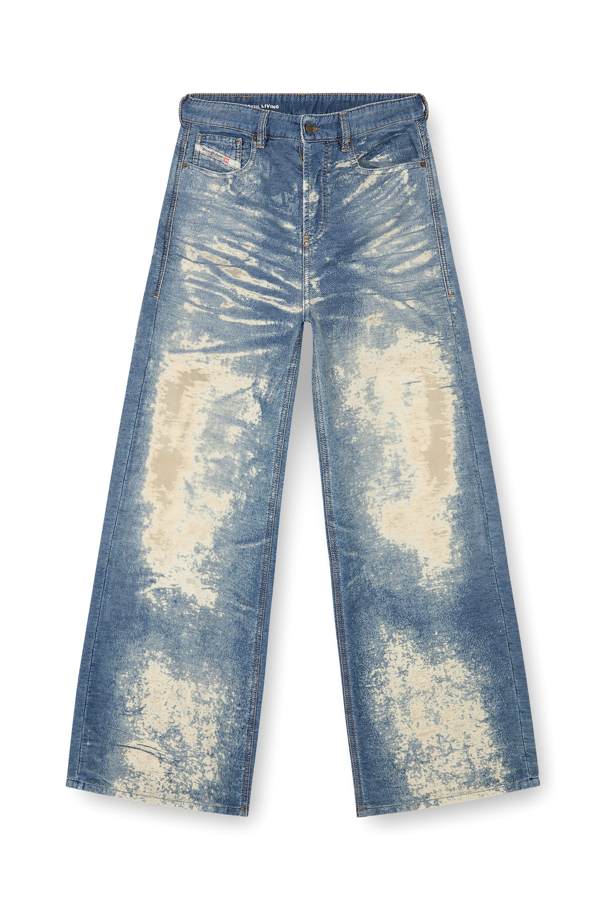 Diesel - Straight Jeans 1996 D-Sire 068RE Mujer, Azul medio - 2