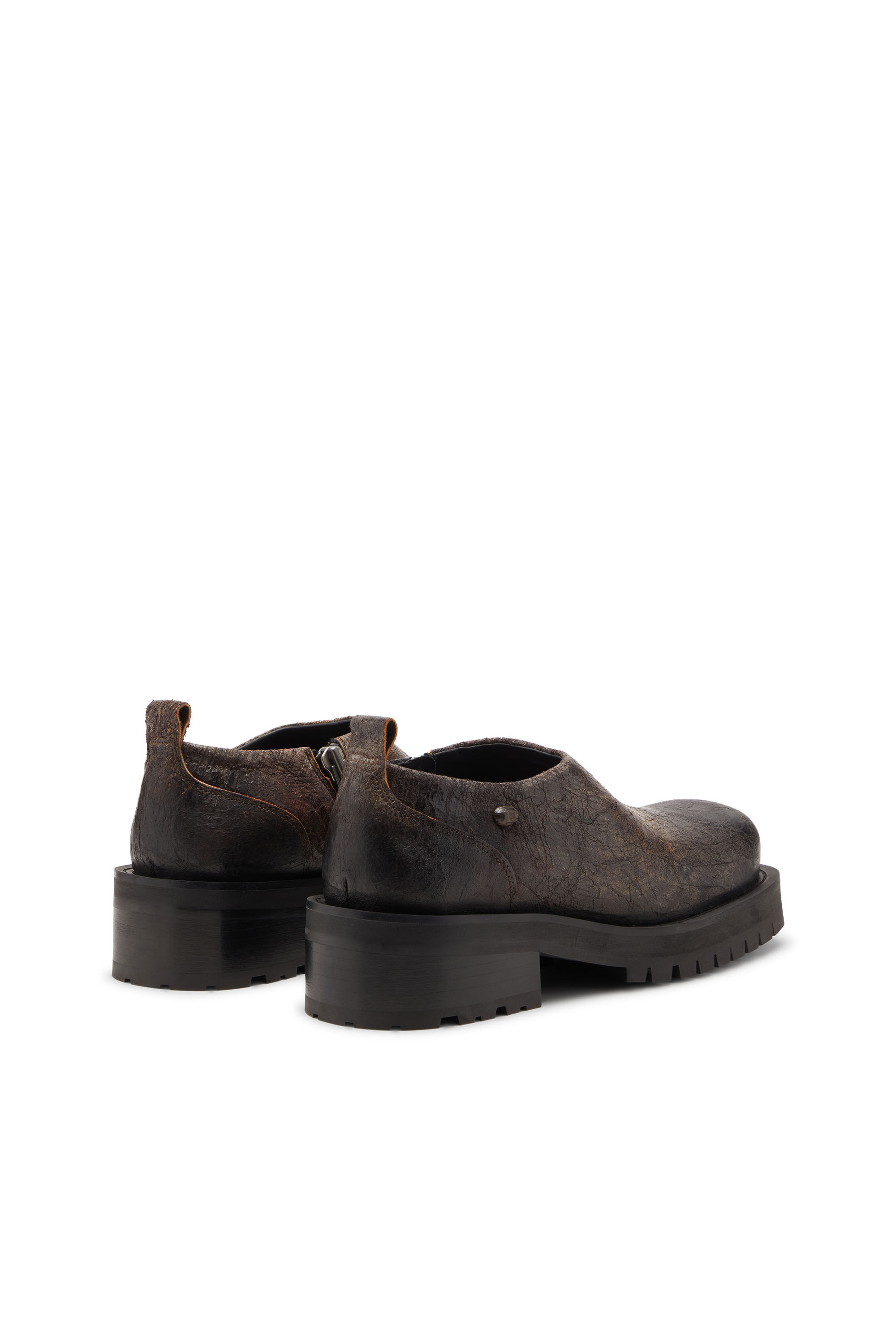Diesel - D-TEXAN CLOG, D-Texan-Zapatos con cremallera en ante craquelado desgastado Hombre in ToBeDefined - 3