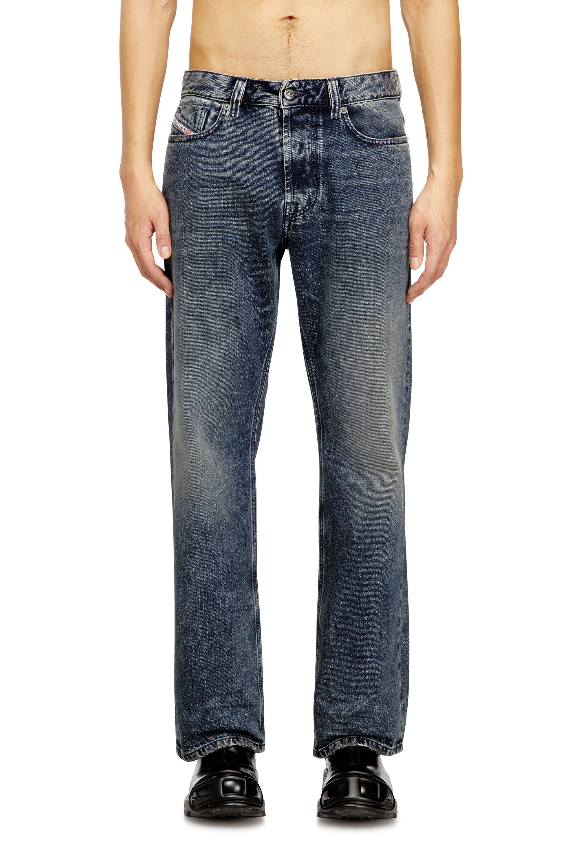 Diesel - Relaxed Jeans 1980 D-Eeper 09N68 Hombre, Azul Oscuro - 3