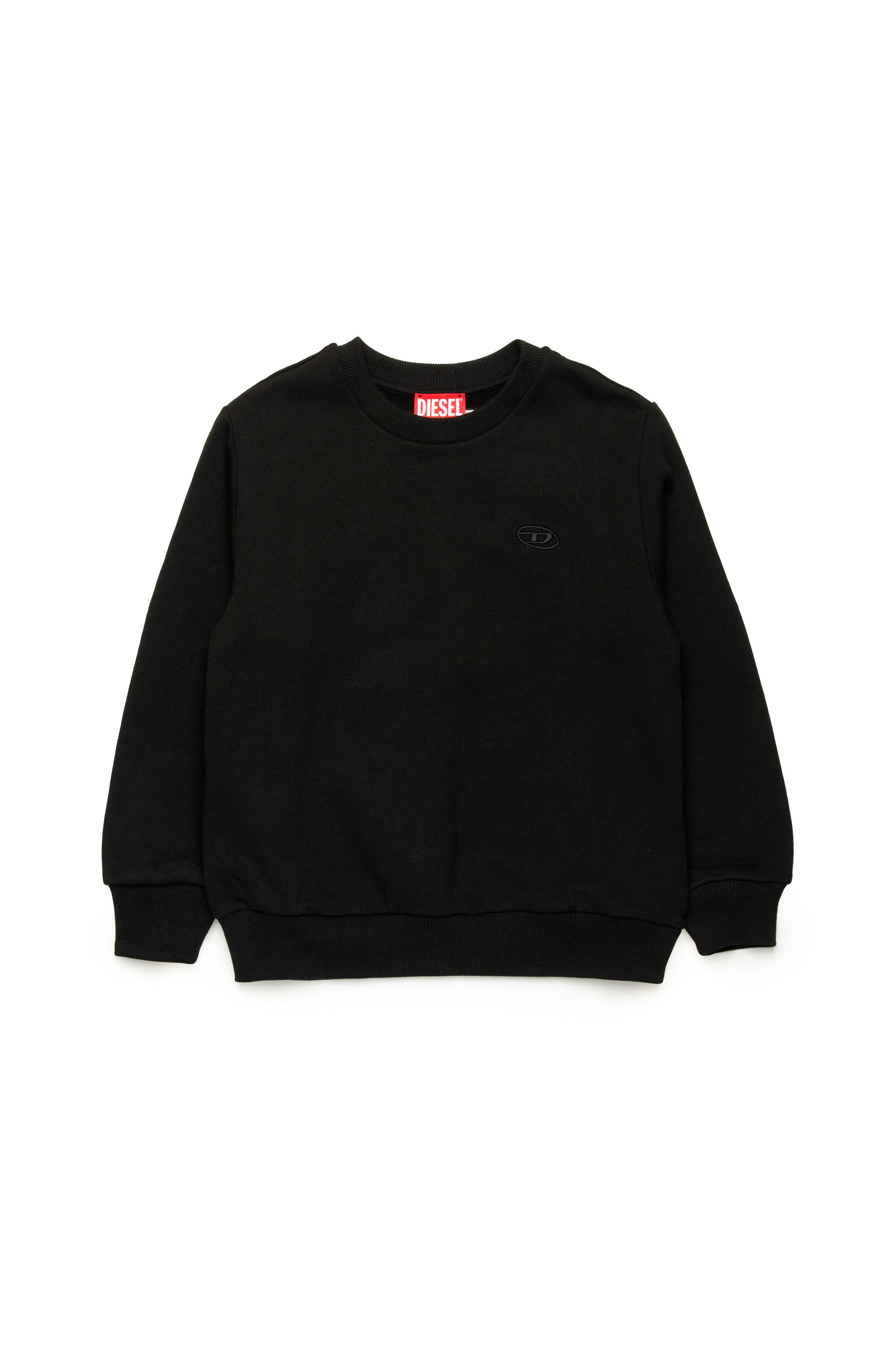 Diesel - SROBMEGOVALD OVER, Sudadera con bordado Oval D mega Hombre in Negro - 1