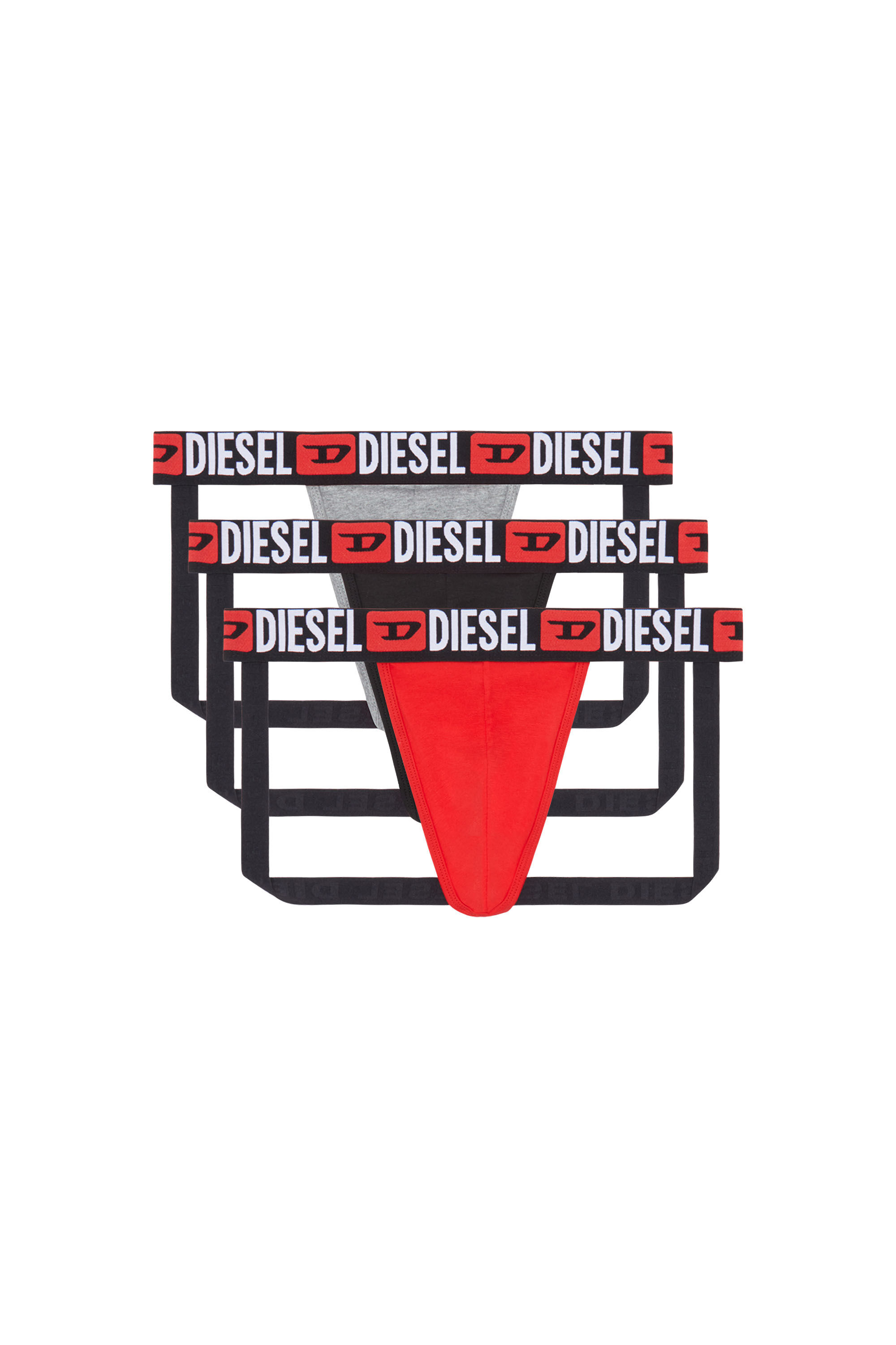 Diesel - UMBR-JOCKYTHREEPACK, Hombre Paquete de tres suspensorios con cintura con logotipo in Multicolor - Image 2