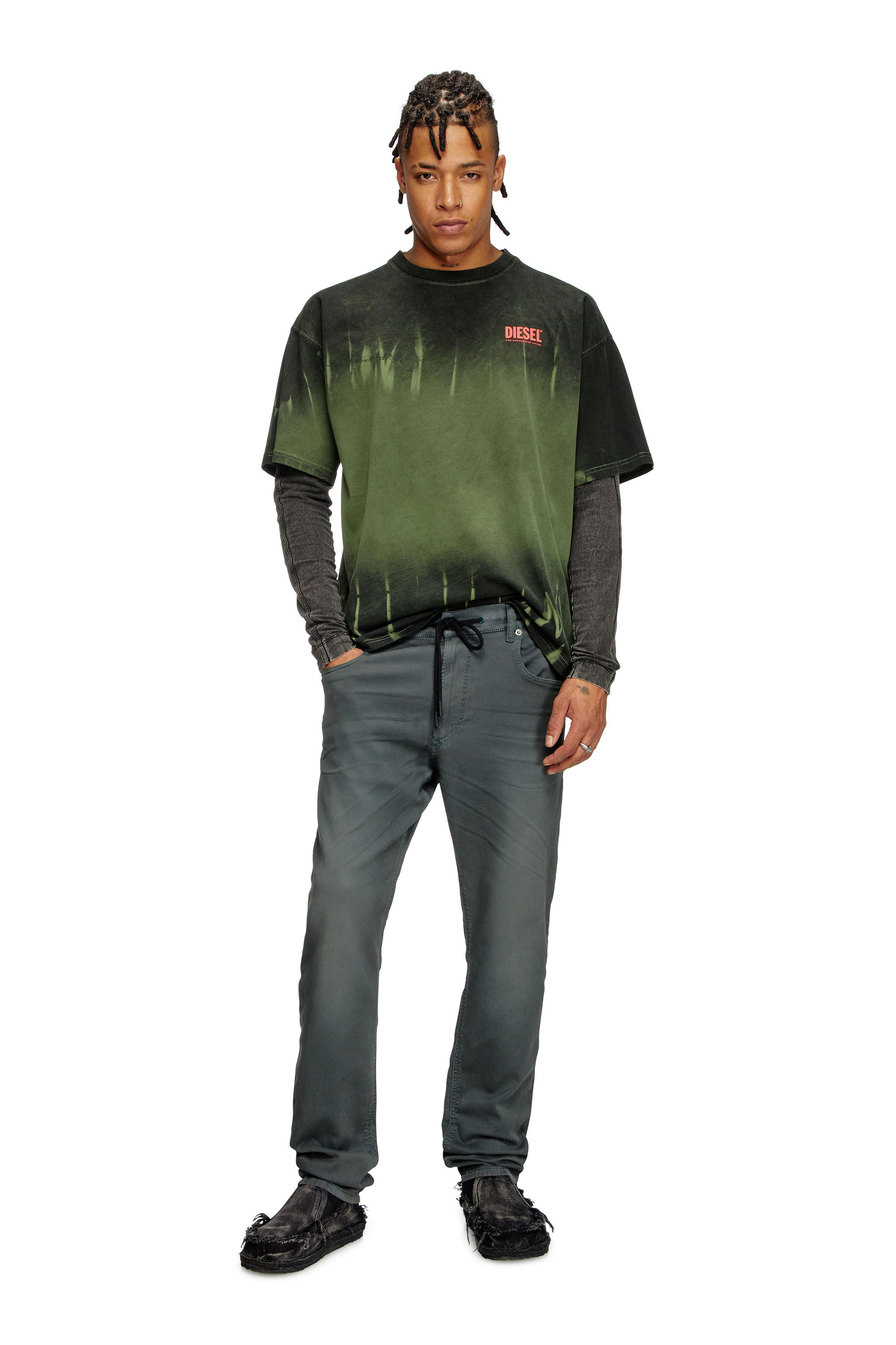 Diesel - Regular 2030 D-Krooley Joggjeans® 0670M Hombre, Gris - 1
