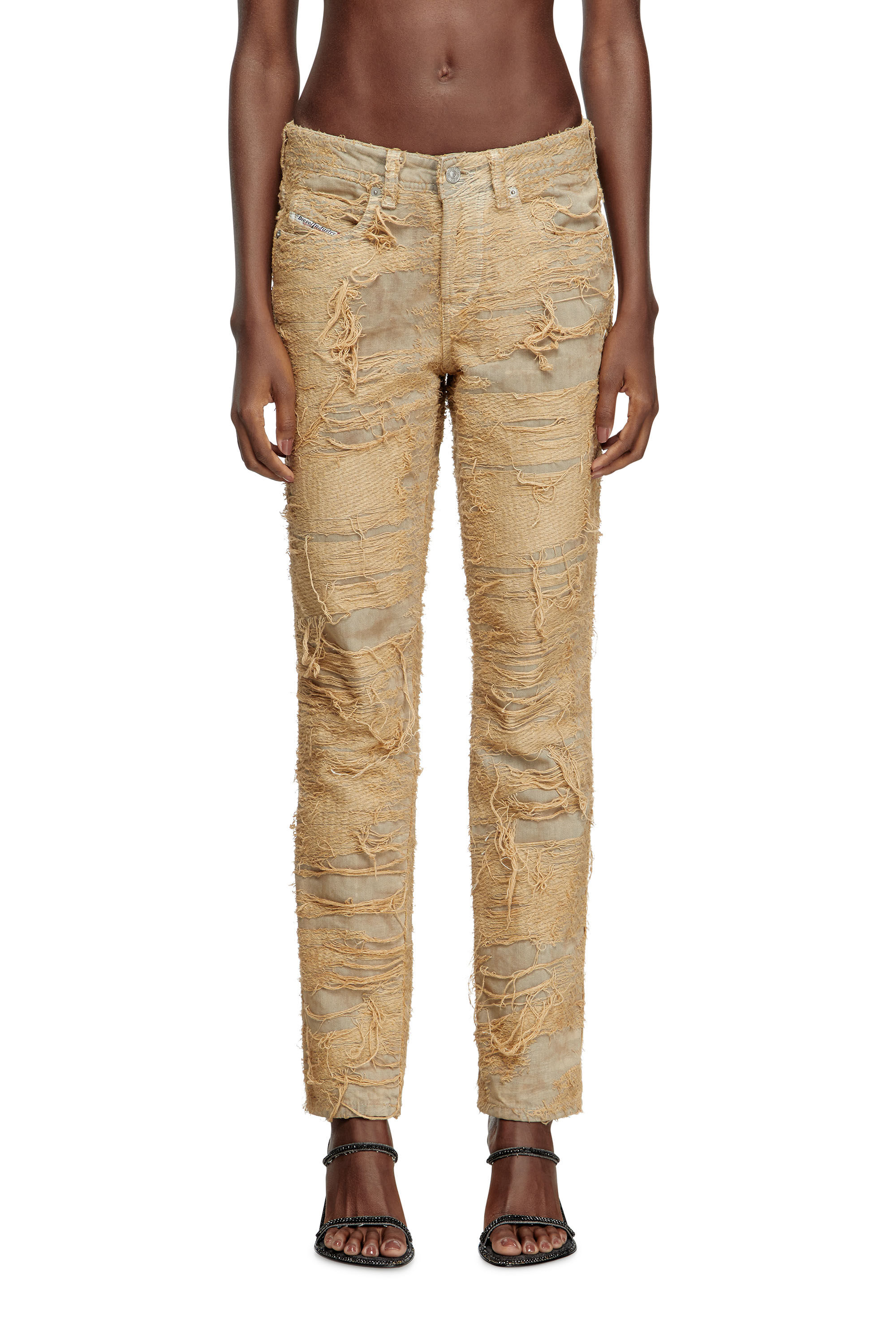 Diesel - Slim Jeans 1992 D-Jiann 007AZ Mujer, Beige - 3