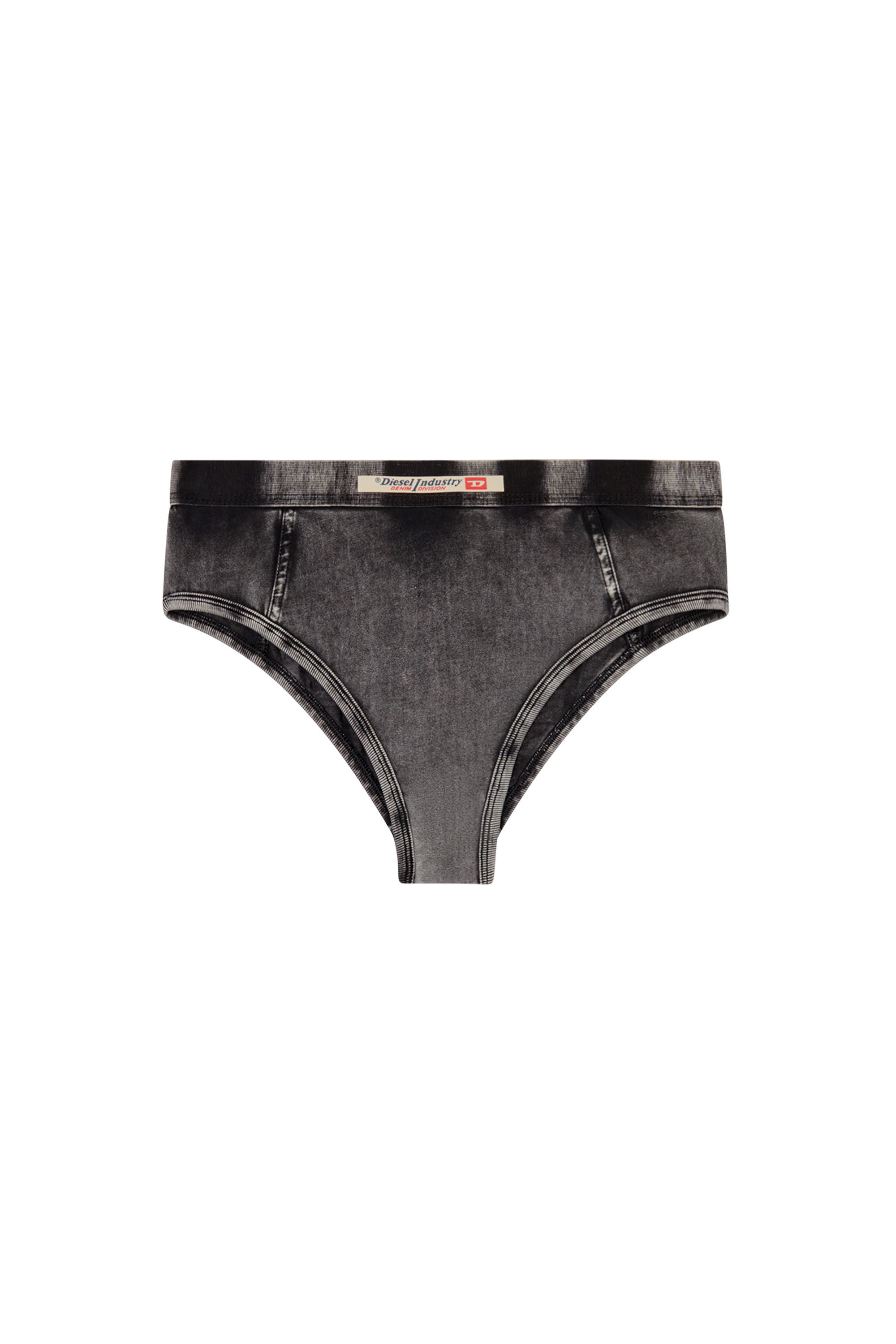 Diesel - HIPSTER-DNM, Braguitas hipster de tejido con efecto denim Mujer in Negro - 2