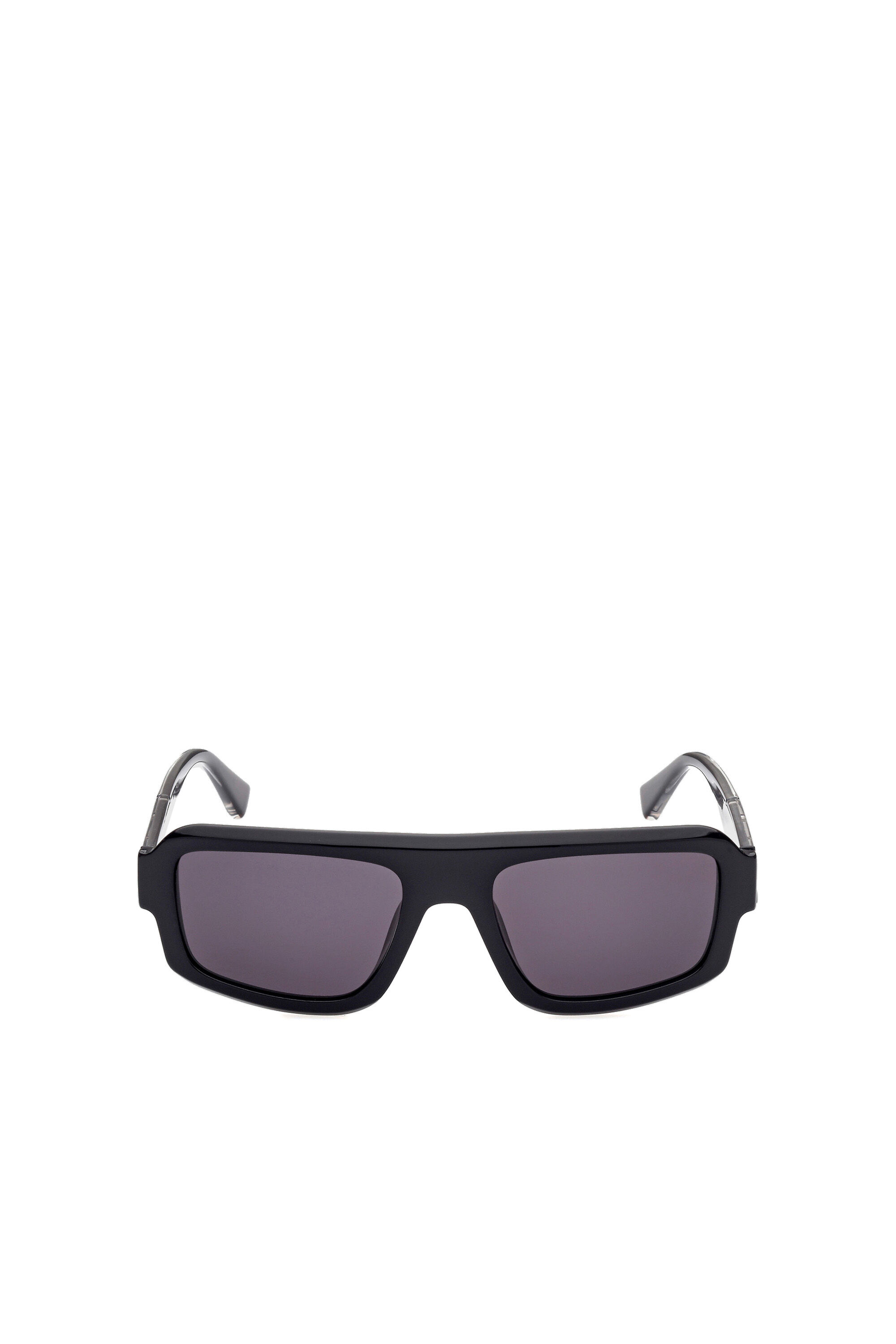 Diesel - DL0348, Gafas de sol de construcción atrevida Hombre in Negro - 1
