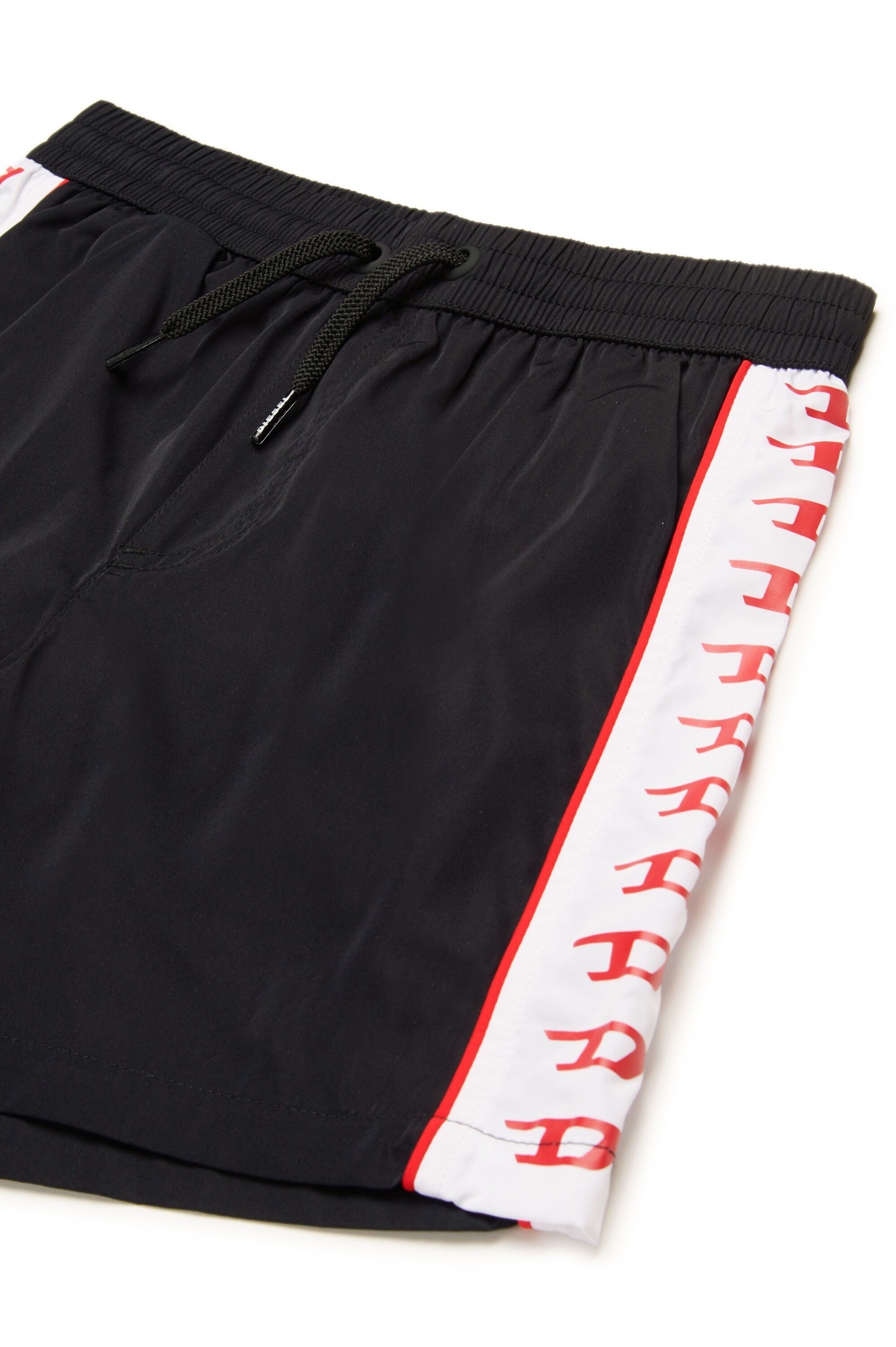 Diesel - MIPRES, Bañador con bandas de logo en contraste Hombre in Negro - 3