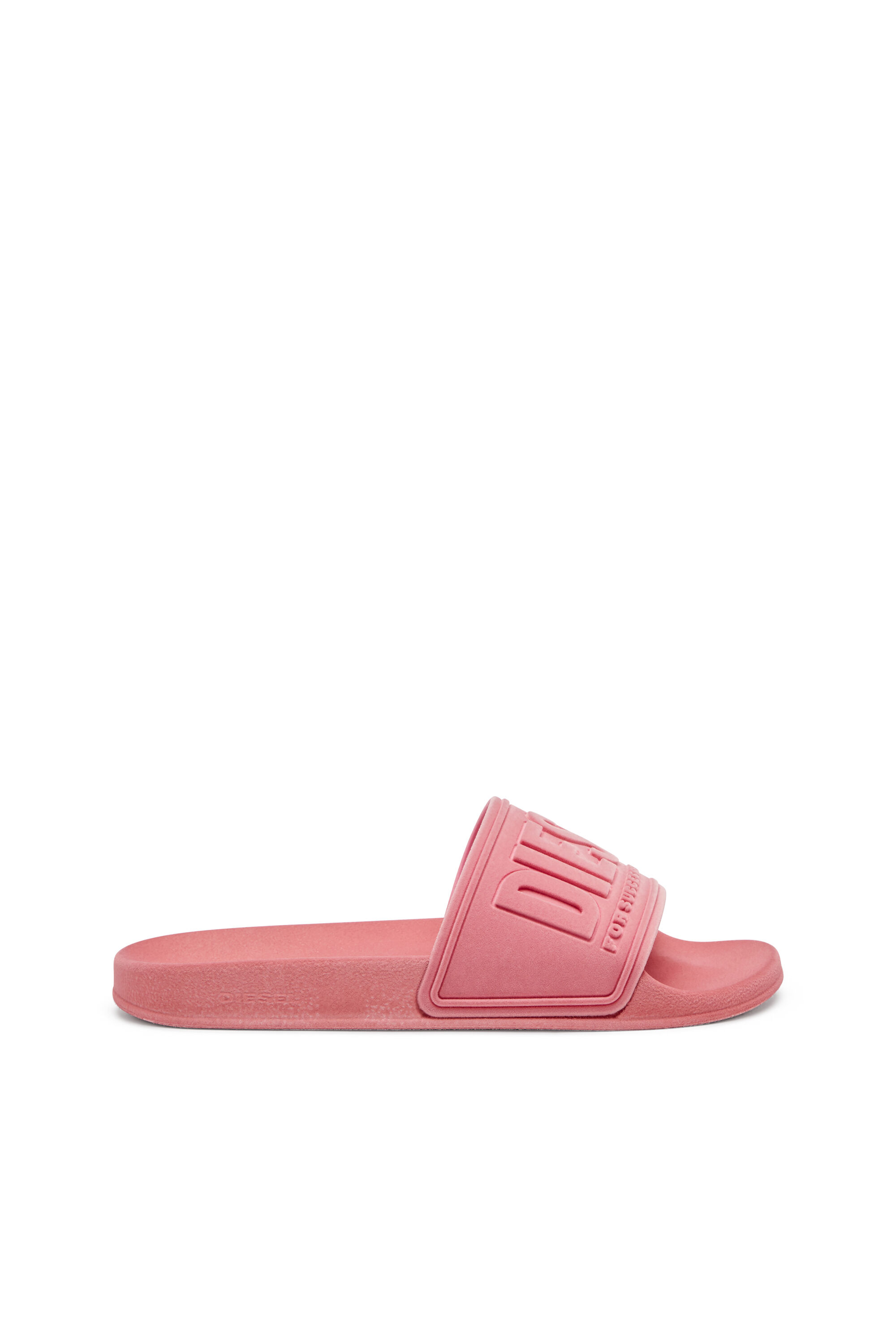 Diesel - SA-MAYEMI CC W, Sa-Mayemi-Sandalias de piscina con flocado aterciopelado Mujer in Rosa - 1