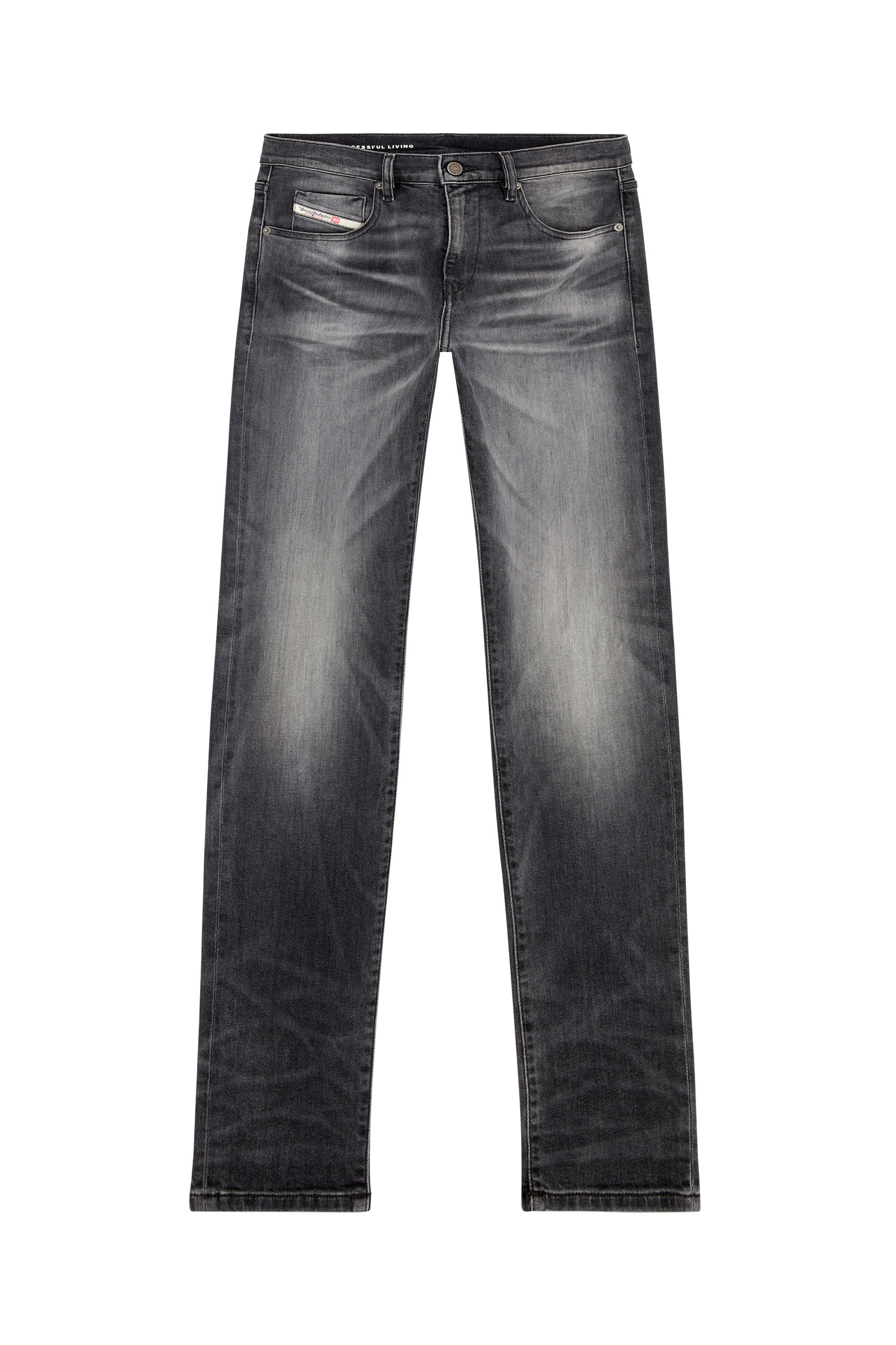 Diesel - Slim Jeans 2019 D-Strukt 09J52, Negro/Gris oscuro - Image 2