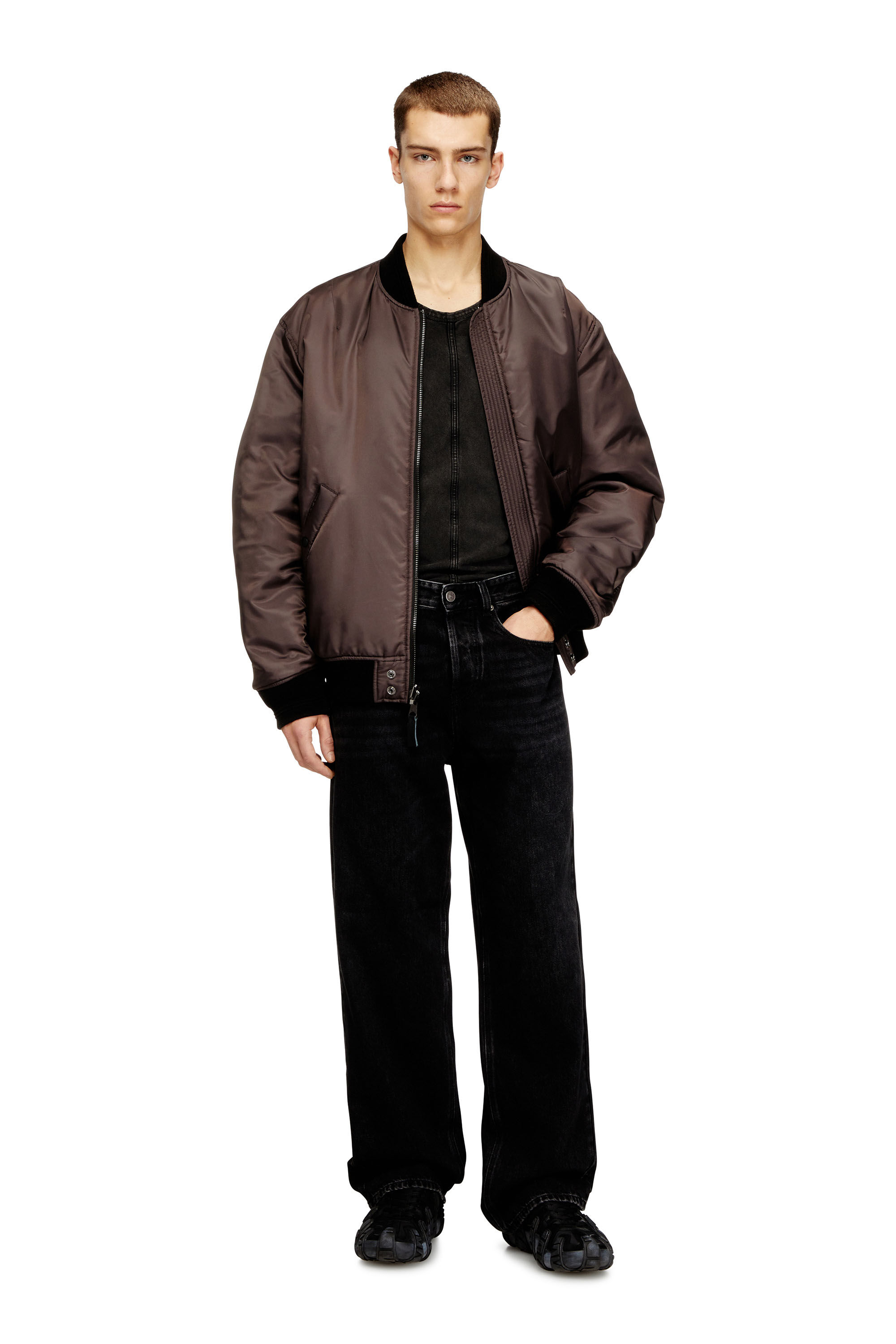 Diesel - Relaxed Jeans 2001 D-Macro 09P09 Hombre, Negro/Gris oscuro - 1